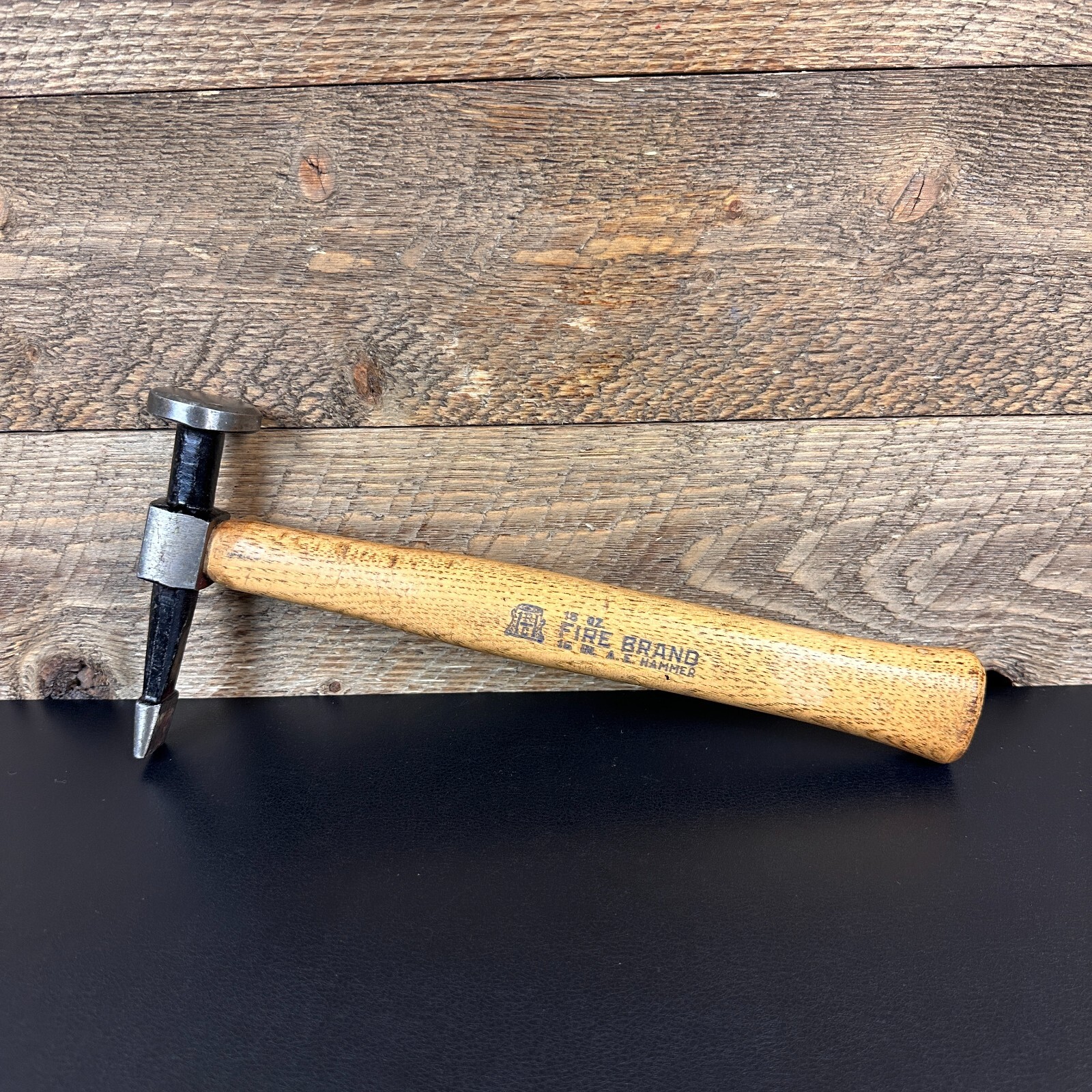 Vintage Auto Body Cross Peen Finishing Hammer 16 oz. Fire Brand