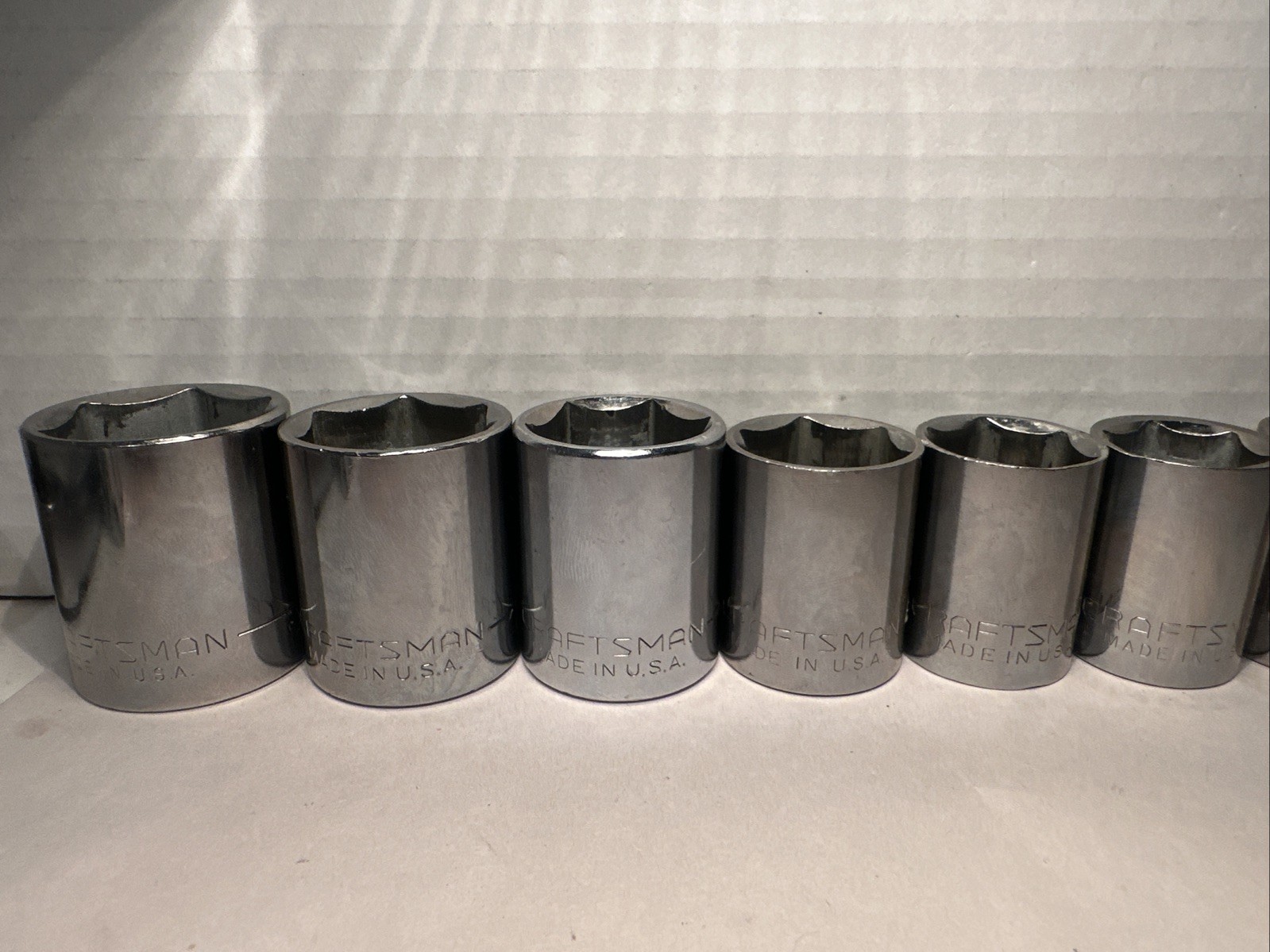 CRAFTSMAN 16 piece 1/2” Drive SAE 6 Point Sockets 7/16 – 1-1/8 + Rachet & 3 More