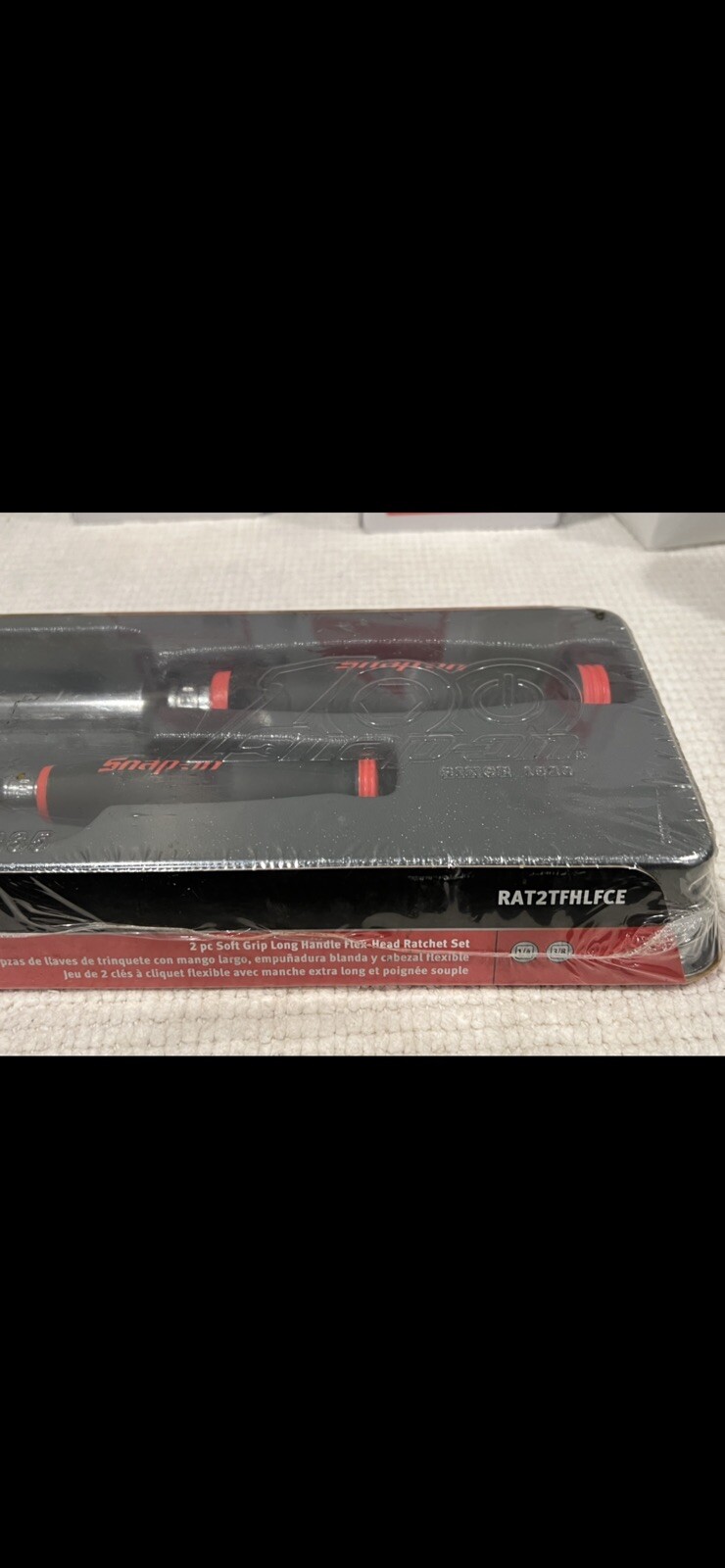 snap on 100th Year 2 pc grip long handle flex-head ratchet 1/4 & 3/8 drive