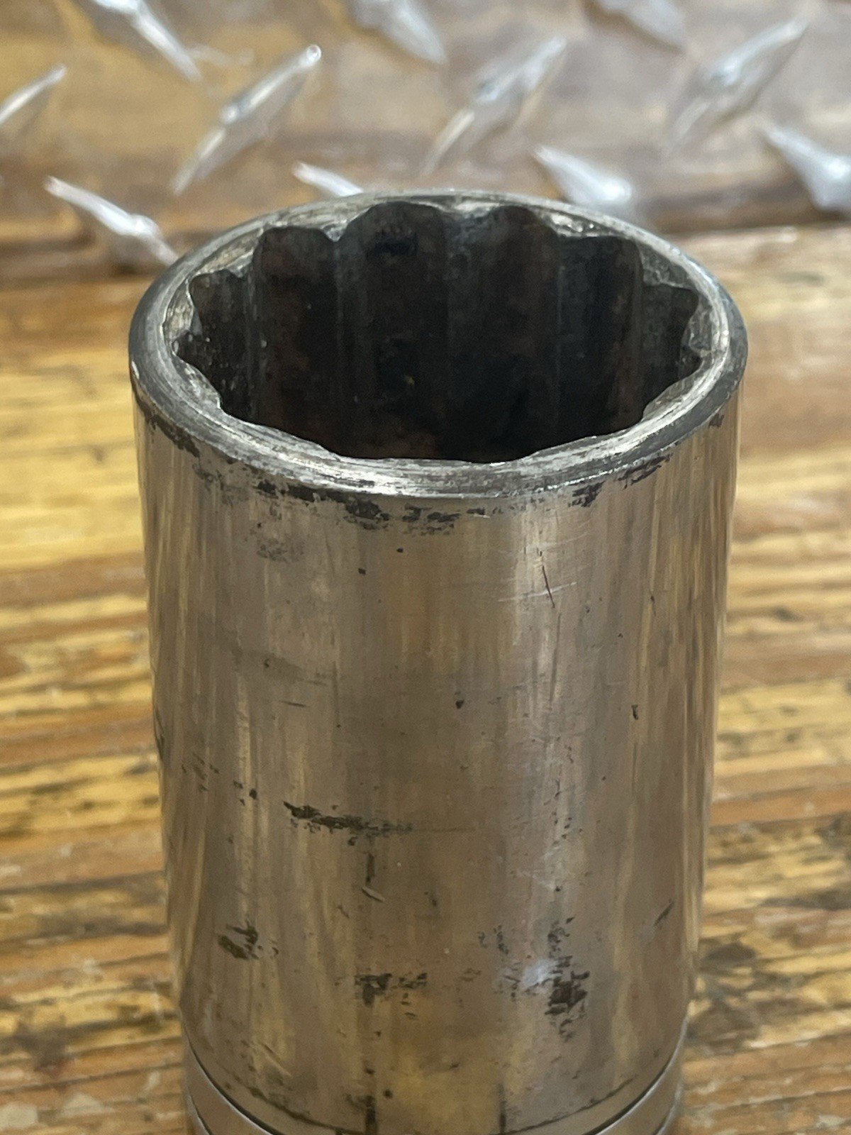 Vintage SNAP ON S461 – 1/2″ Dr 12pt SAE Deep Socket, 1-7/16″