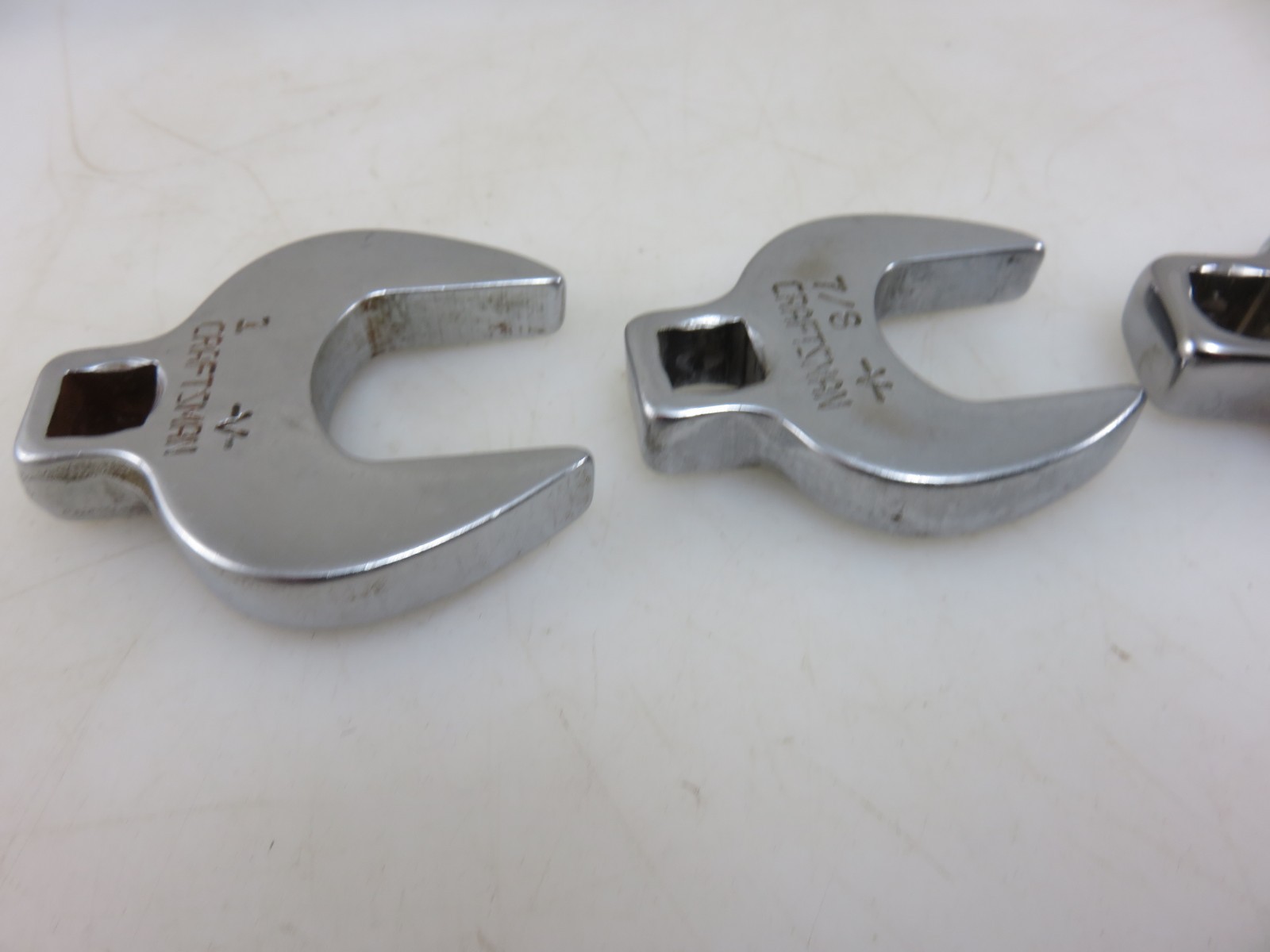 Craftsman -V- & Others Crowfoot Wrench Set 10pc Set 3/8″Dr. 3/8″-1″ Vintage USA