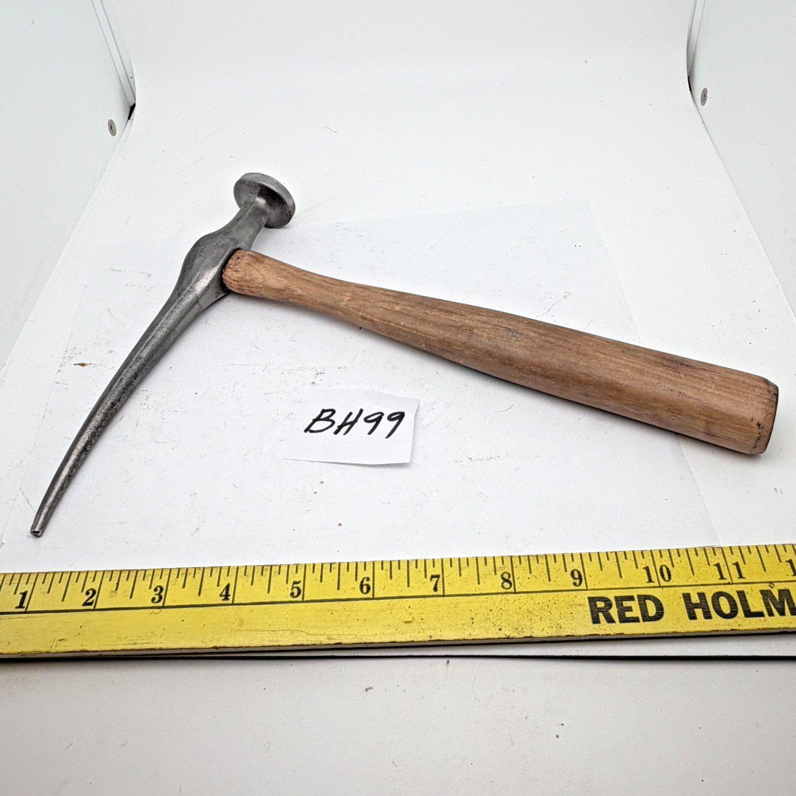 Vintage Long Curved Spot Pick Auto Body Hammer – Metalworks. New Handle Clean!