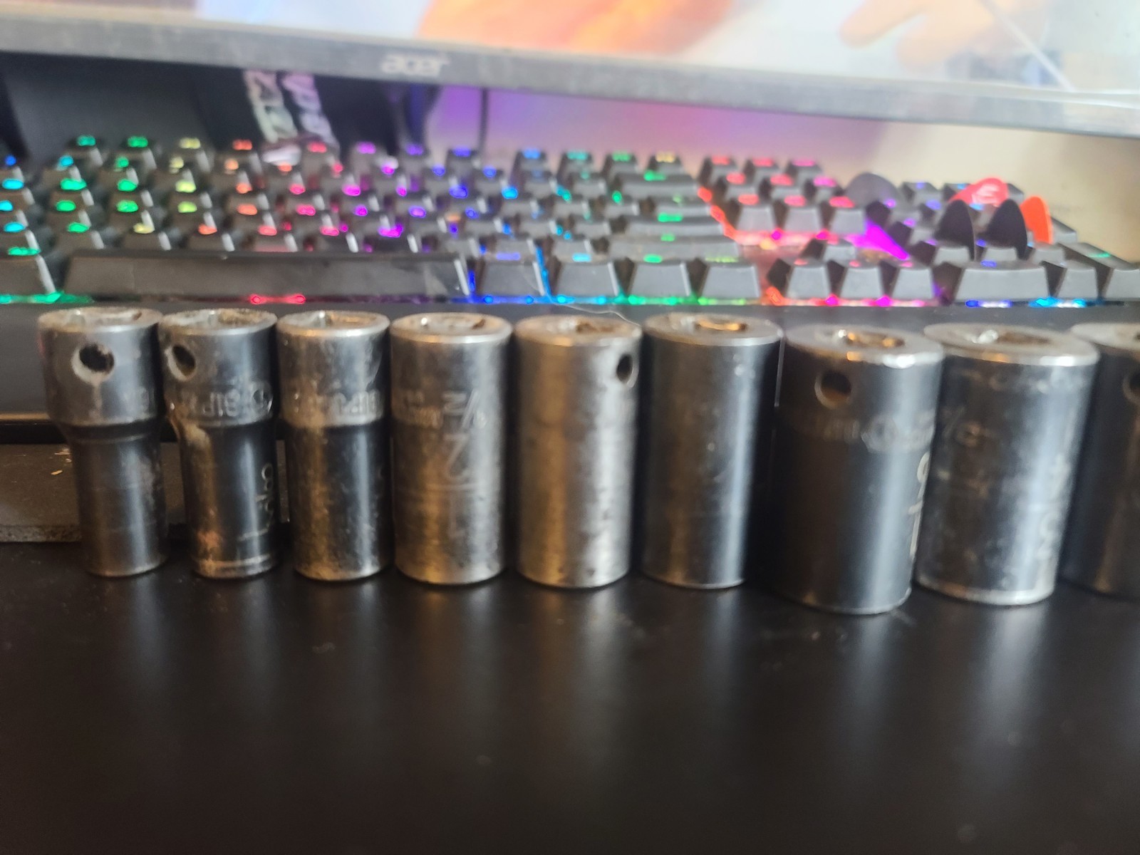 Matco Tools 12pc Semi Deep Metric Socket Set 3/8 Drive 8-19 NOT ADV and SAE Set