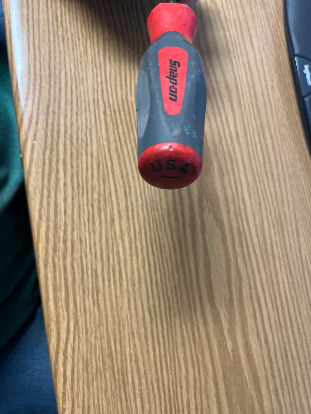 SNAP ON GSHD8 3/8 FLAT BLADE SCREWDRIVER 13.5″ LONG RED/GRAY HANDLE – LOT#6