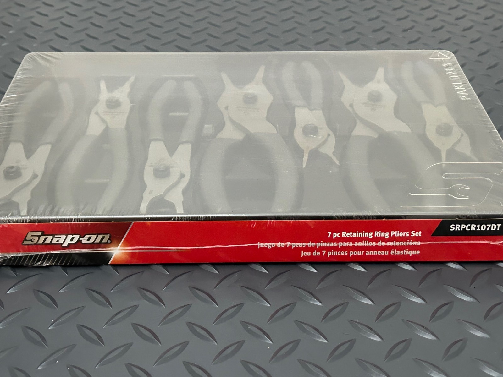 Snap-on Dark Titanium 7pc Quick Release Snap Ring Pliers Set SRPCR107DT USA NEW