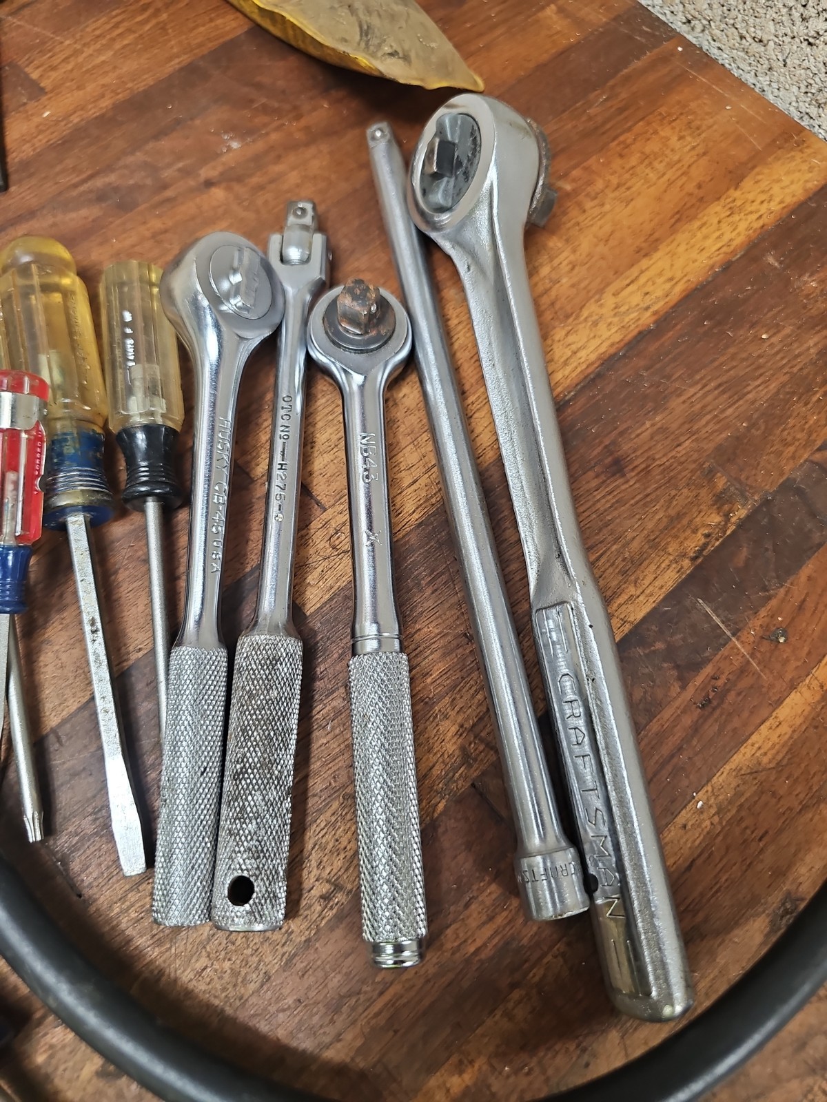 PP25- USA Mechanic tool lot- RATCHETS, WRENCHES, Etc – CRAFTSMAN, PROTO, Etc