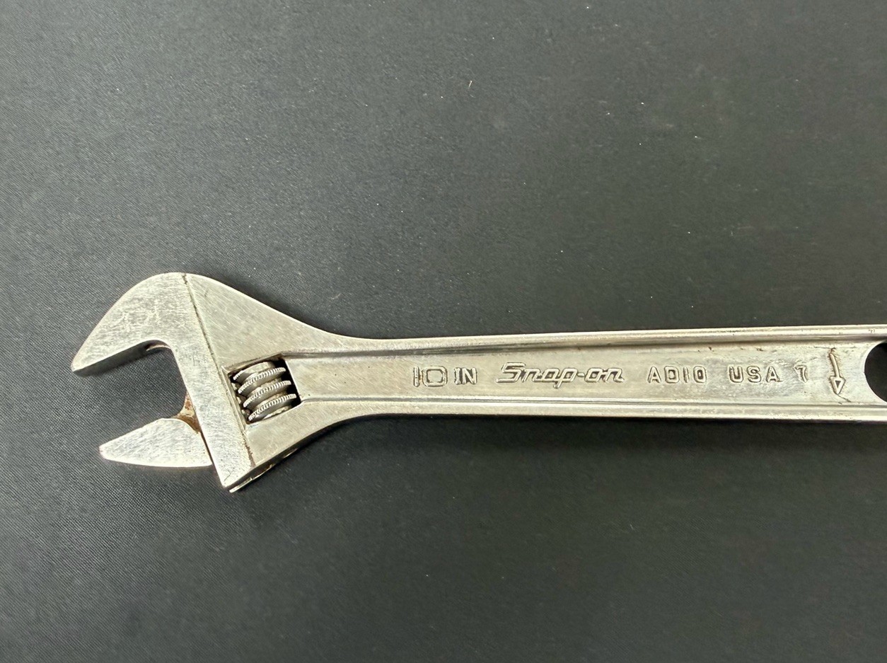 Snap On Tools 10″ 250mm Adjustable Wrench AD10 Made in USA