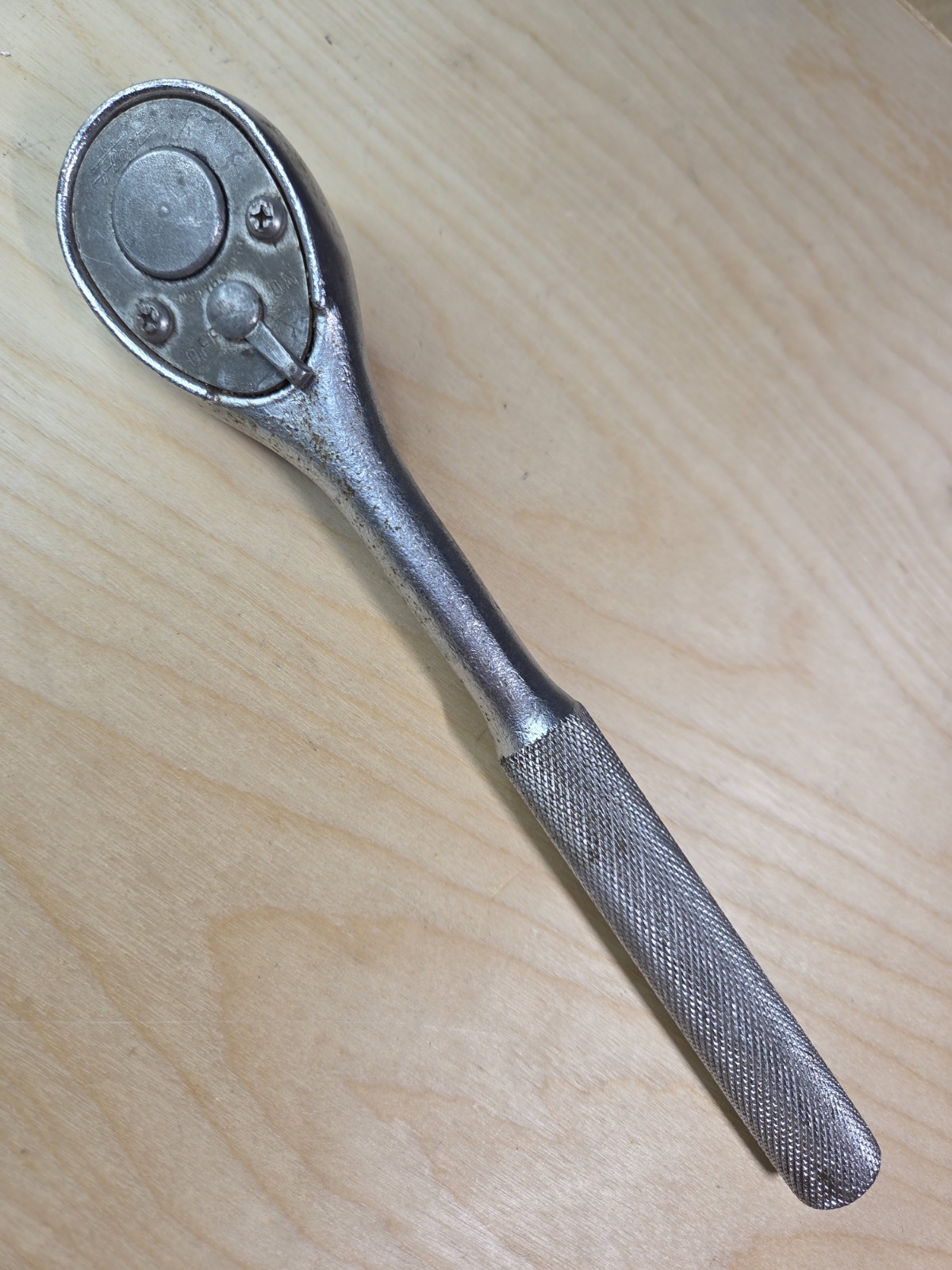 Vintage Fleet 1661 1/2 Inch Rachet. 10 Inches Long, Made in USA. Tested works
