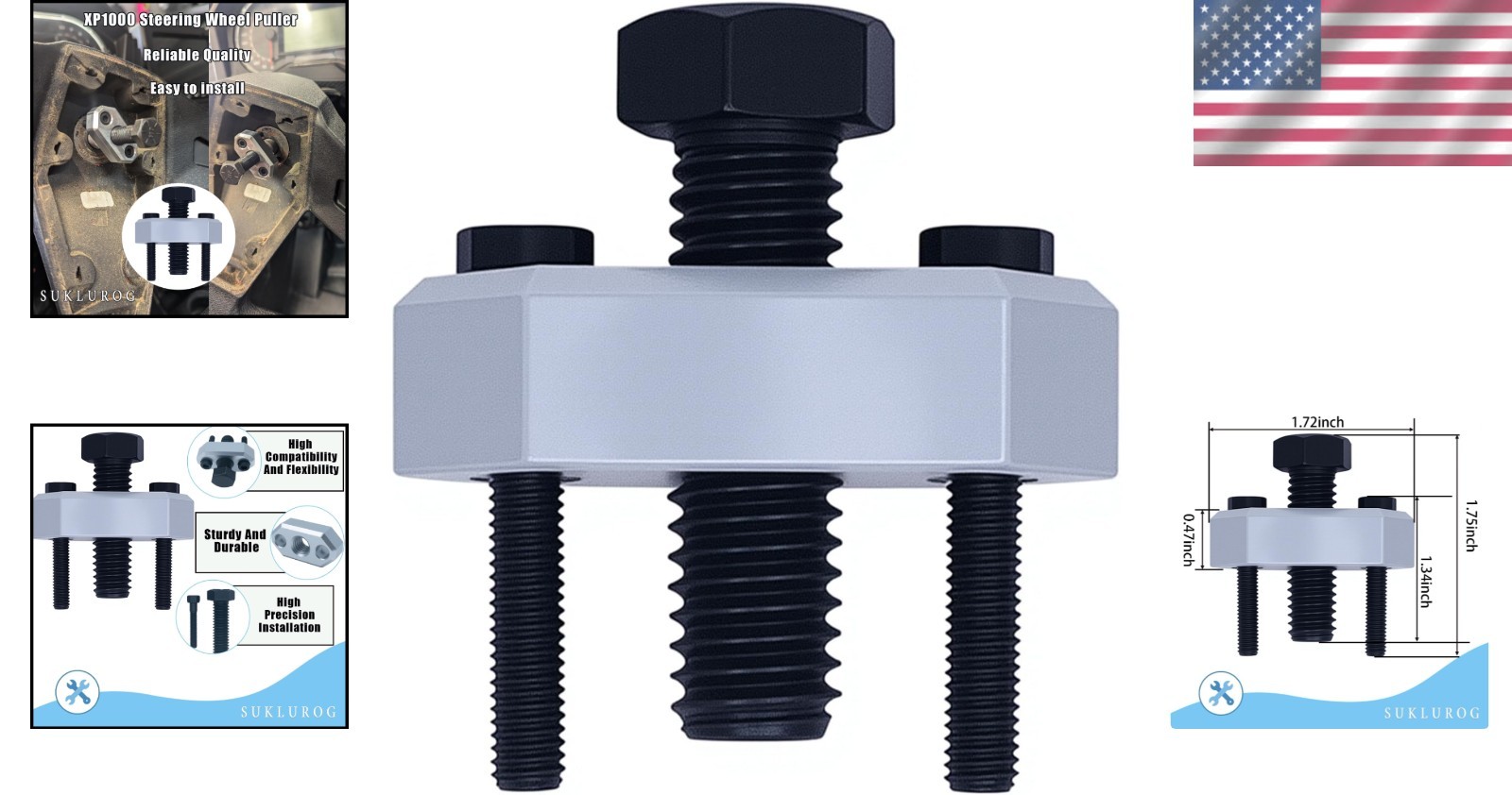 Heavy-Duty Steering Wheel Adapter for Polaris RZR UTV Models 2014-2025