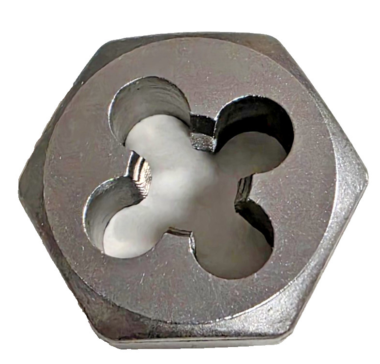 3/8-24 NF X 1″ Hex Die Irwin Hanson 6536 Rethreading Carbon Steel USA RH