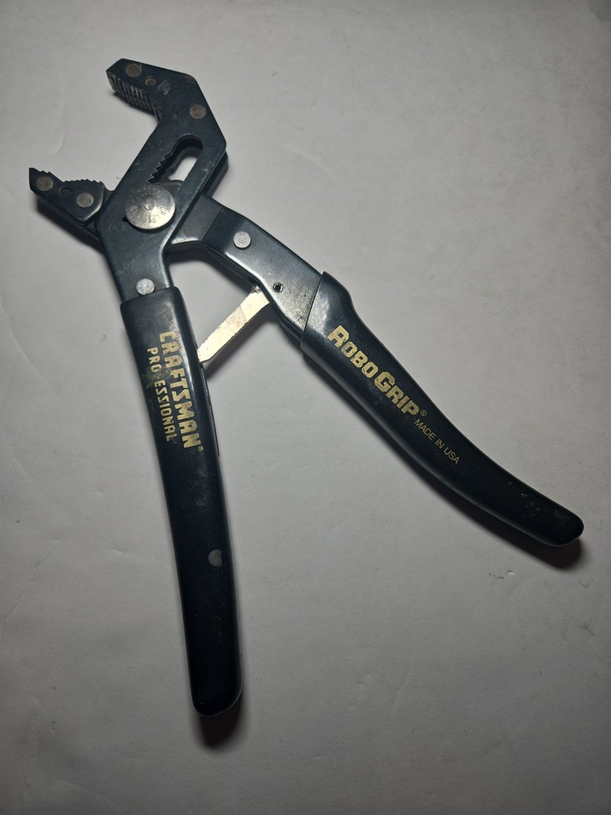 VTG Craftsman Professional Robo Grip 9″ Pliers # 45010 V-Notch Jaws CLEAN