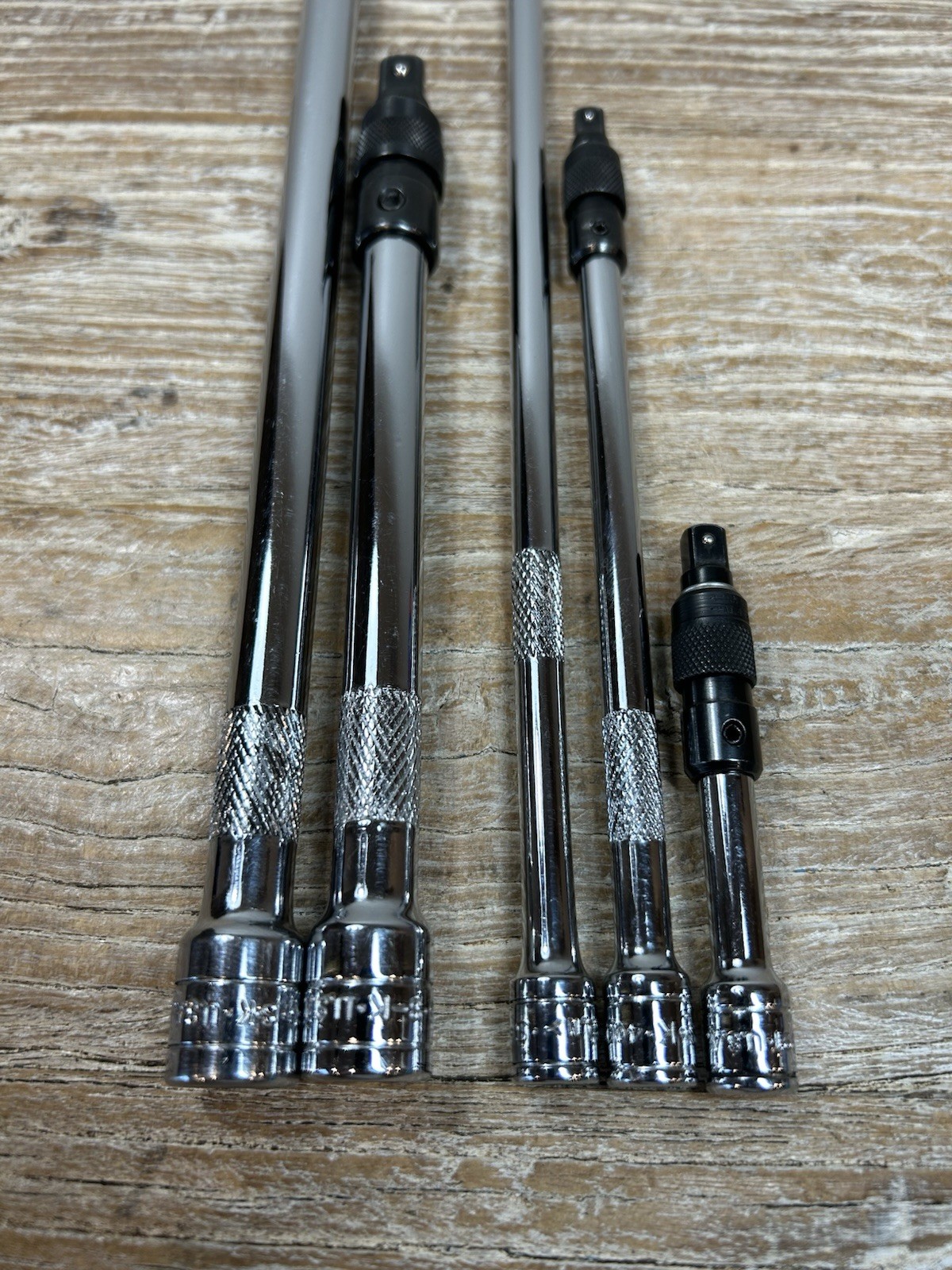 SK Tools 5 pc 1/4” & 3/8″ Drive LOCKING Extension Set Lot – Knurled FREE SHIP