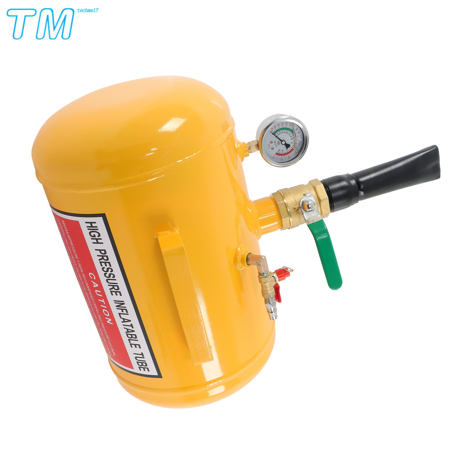 5 Gallon 145 psi Yellow Heavy Duty Air Tire Bead Seater Blaster Seating Tool