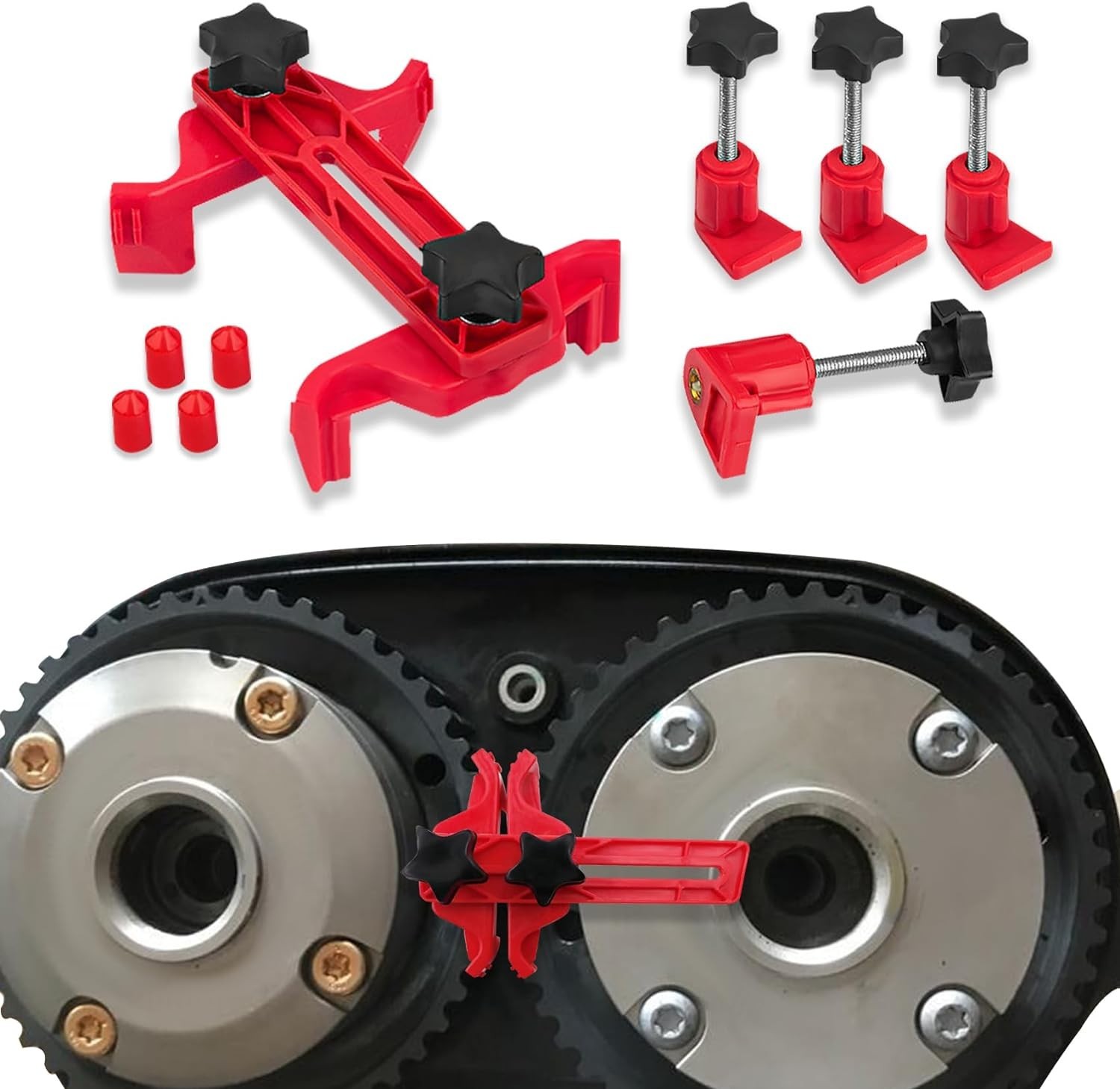 Timing Belt Sprocket Gear Locking Tool with Durable Nylon and Metal Materials