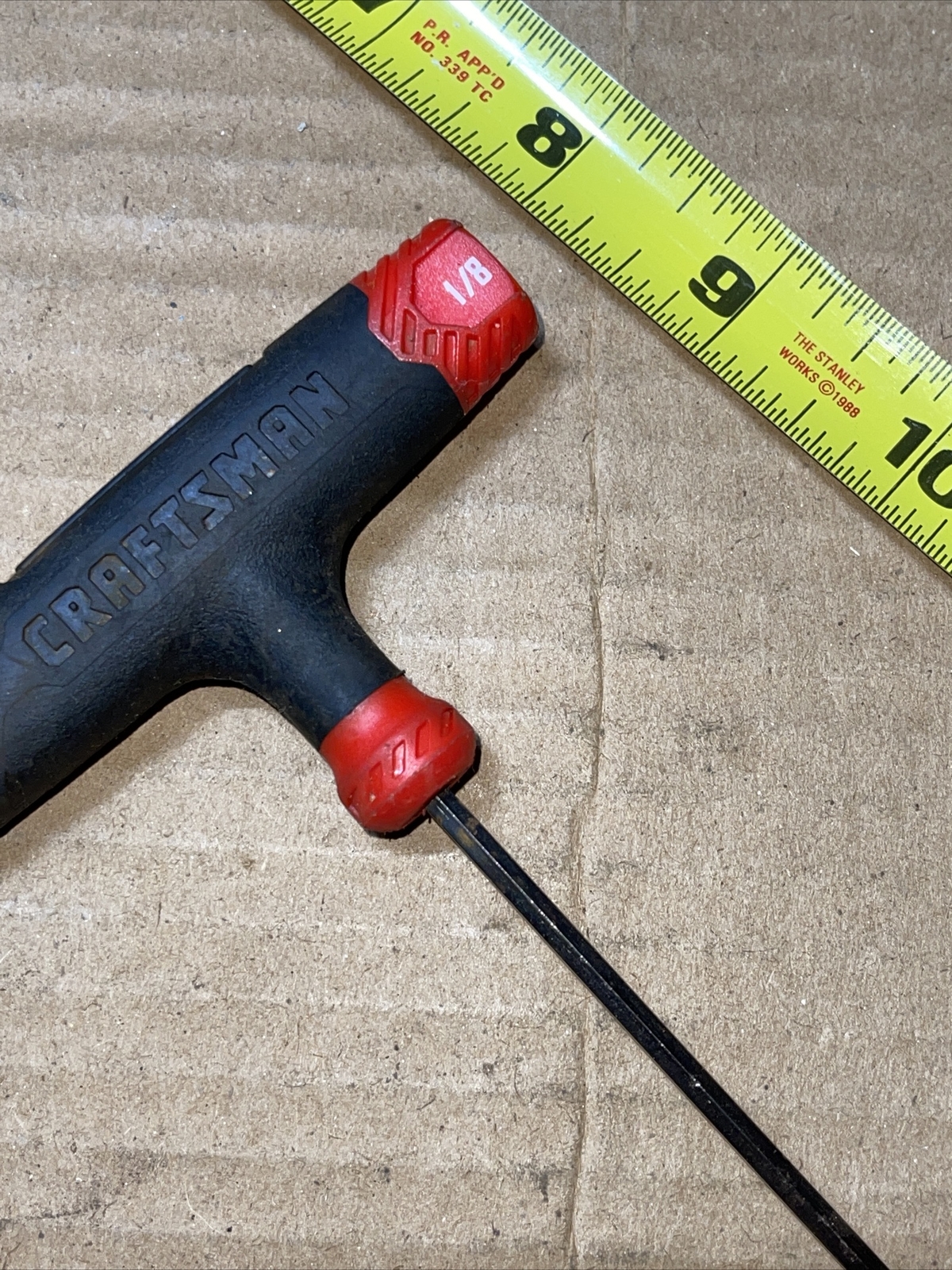 Craftsman 1/8 In SAE T Handle Hex / Allen Wrench Double Tip 1/8″