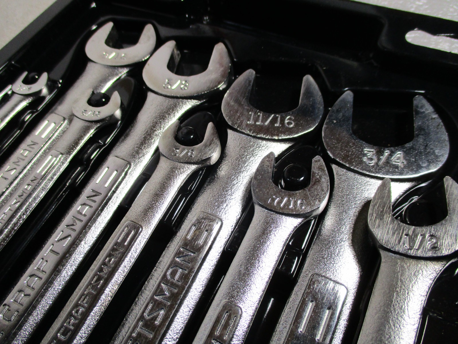 Sears Craftsman -VV- 9-pc SAE Combination Wrench Set 1/4″ – 3/4″ 9-44731 NOS
