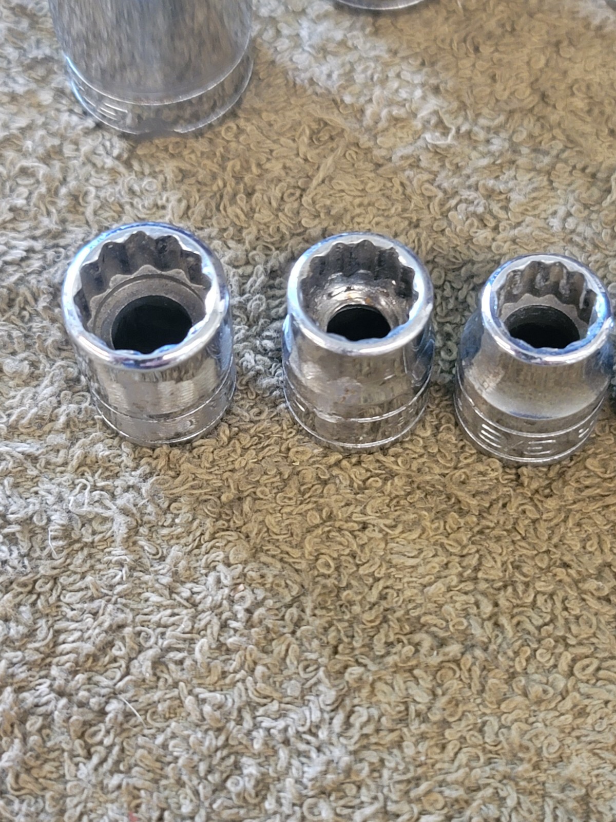 9 Snap-on F241 201 081 Sae Socket Set 3/8″ Drive 3/4 11/16 5/8 9/16 1/2 5/16 1/4