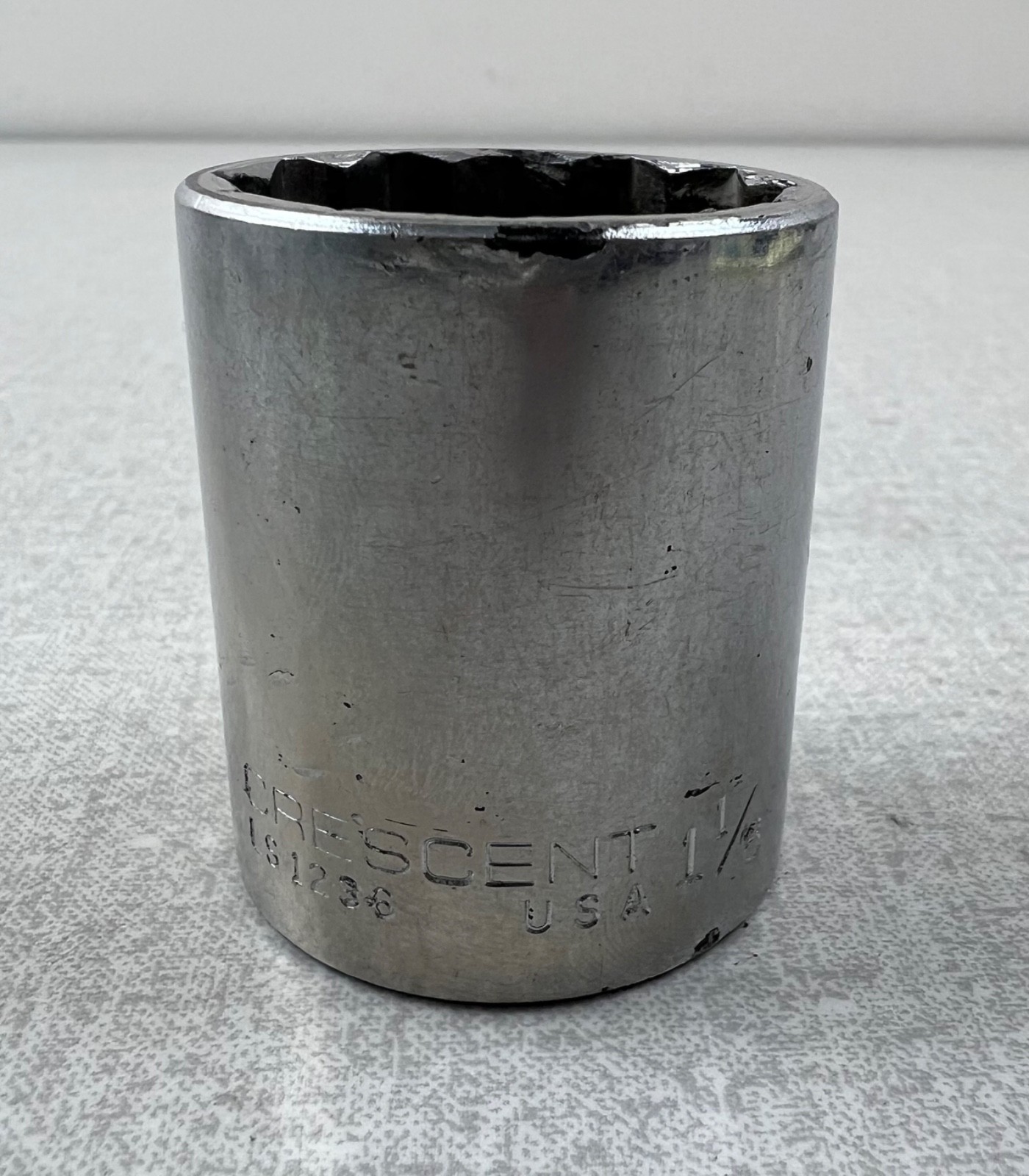 1-1/8” CRESCENT 12-point Shallow (standard) Socket 1/2″ drive LS1236