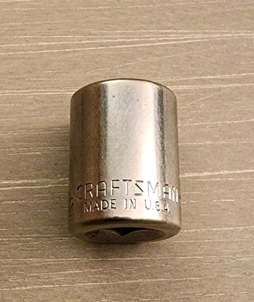 Craftsman USA 1/2″ Socket 6 Point 1/4″ Drive Inverted G 43499