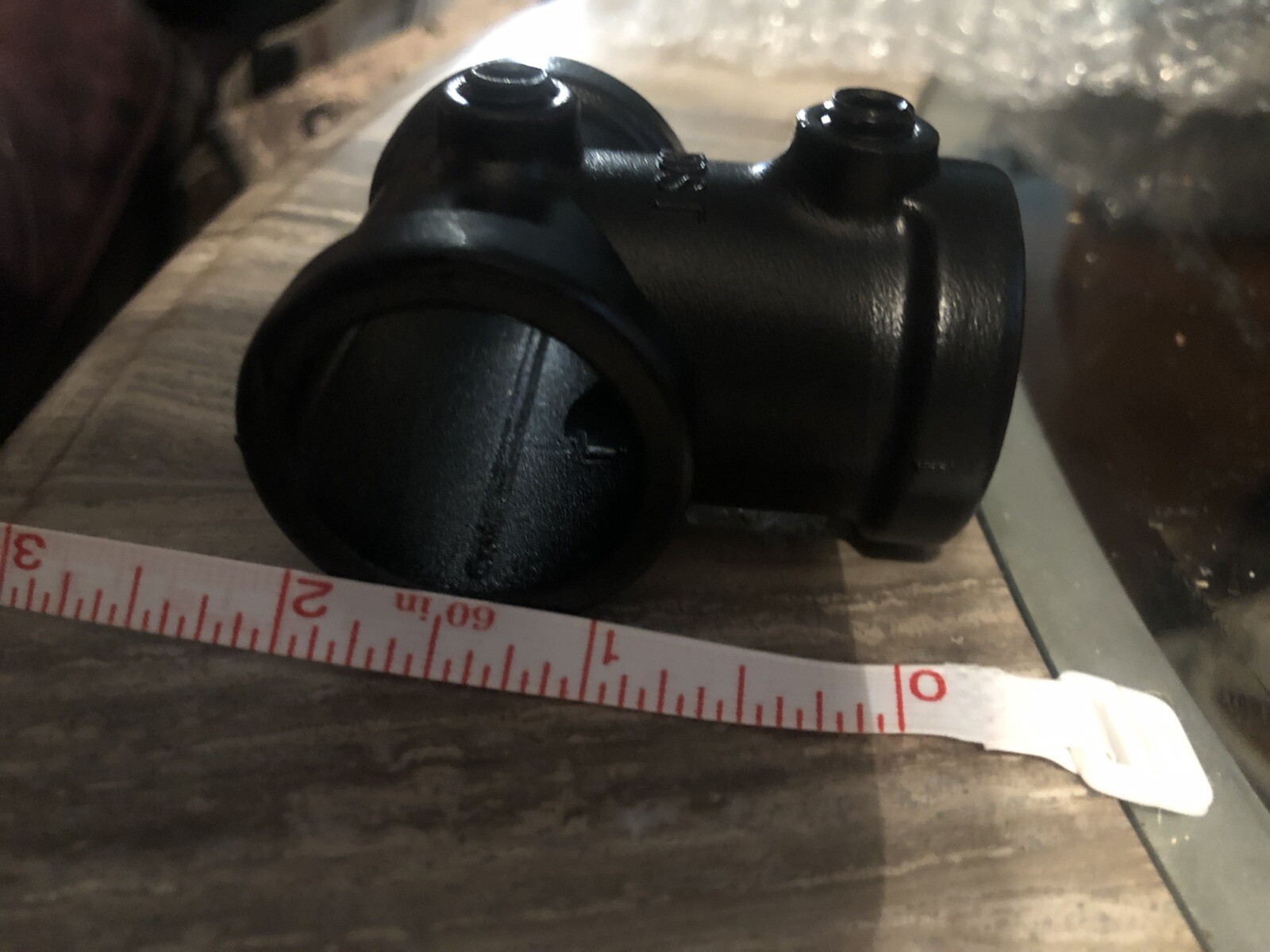 10 Piece Lot 1″ Black 3-Socket Tee Pipe Fitting Tee No threads