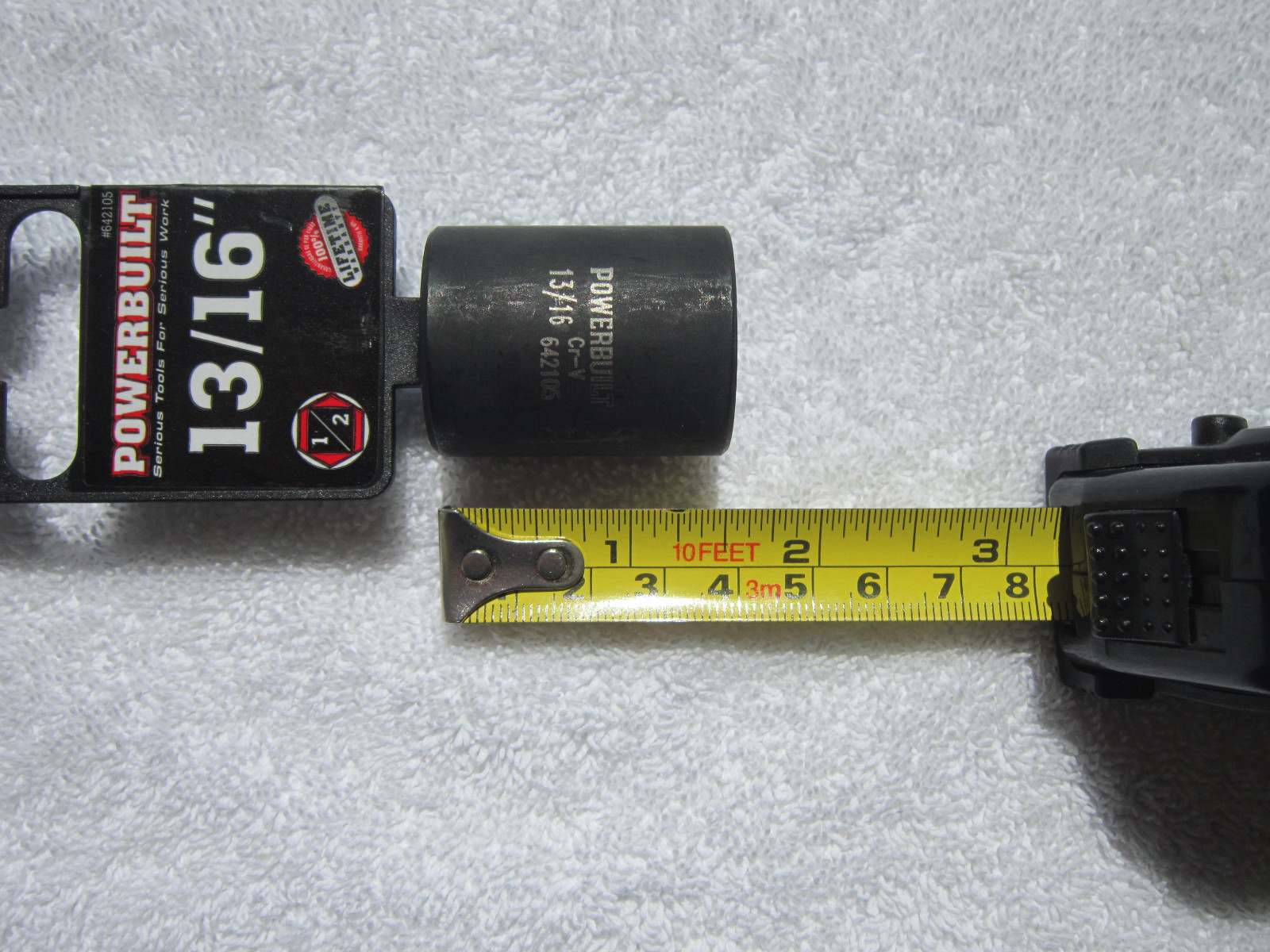 PowerBuilt – (Size: 13/16″) 6-Point Impact Socket [1/2 Inch Drive] **NEW**