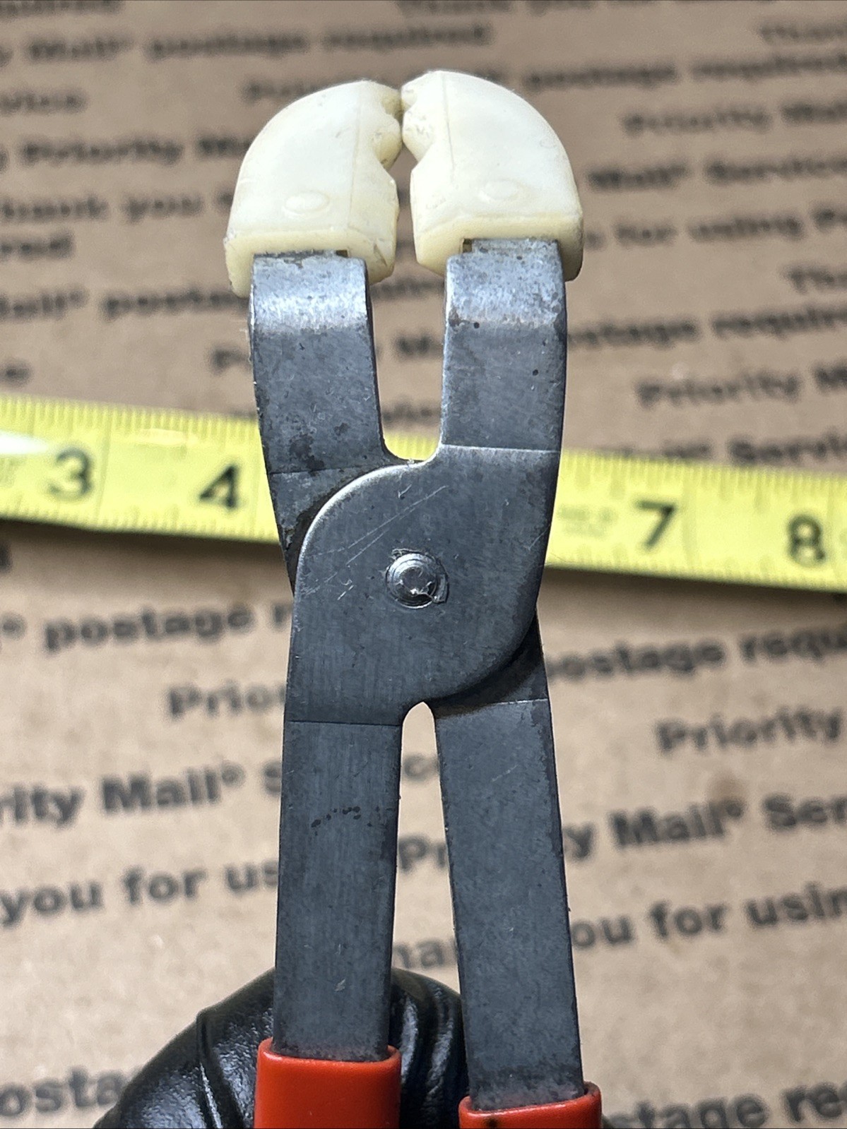 Cal-Van Tools 143 Spark Plug Boot Wire Pliers Nice Red Handle U.S.A.