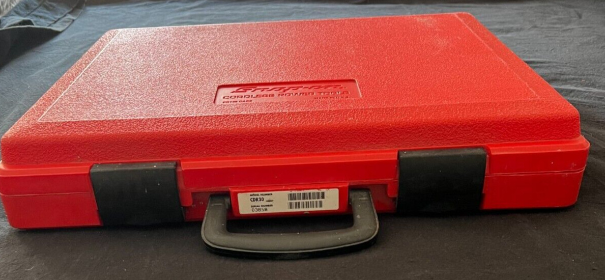 Snap-On Cordless Power Tools Case, PB123 EMPTY Case ONLY, Model CDR30