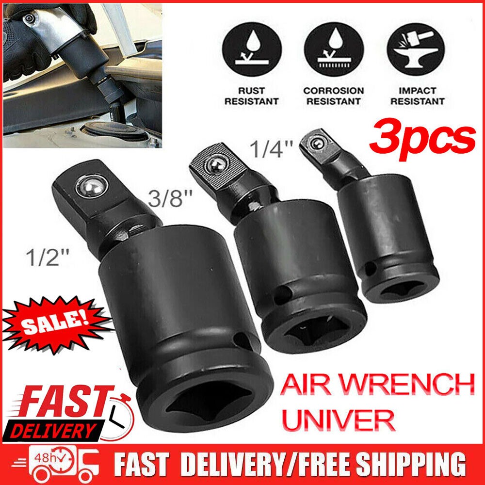 Universal Impact Socket JOINT 3/8″ 1/2″ 1/4″Drive Wobble Swivel Extension US