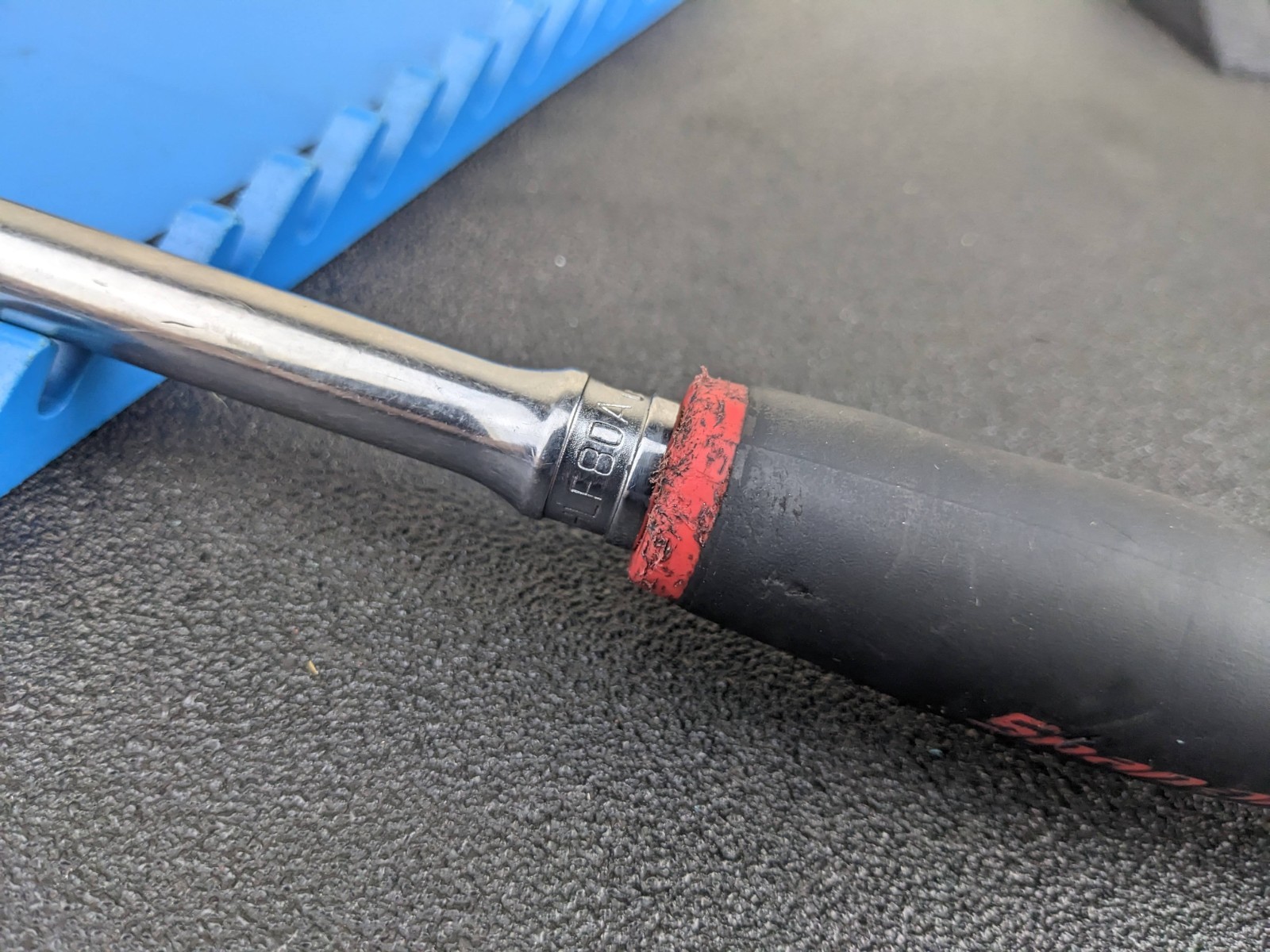 #bo147 Snap On Tools FHLF80A 3/8″ Flex Head RED Soft Grip Long Dual 80 Ratchet