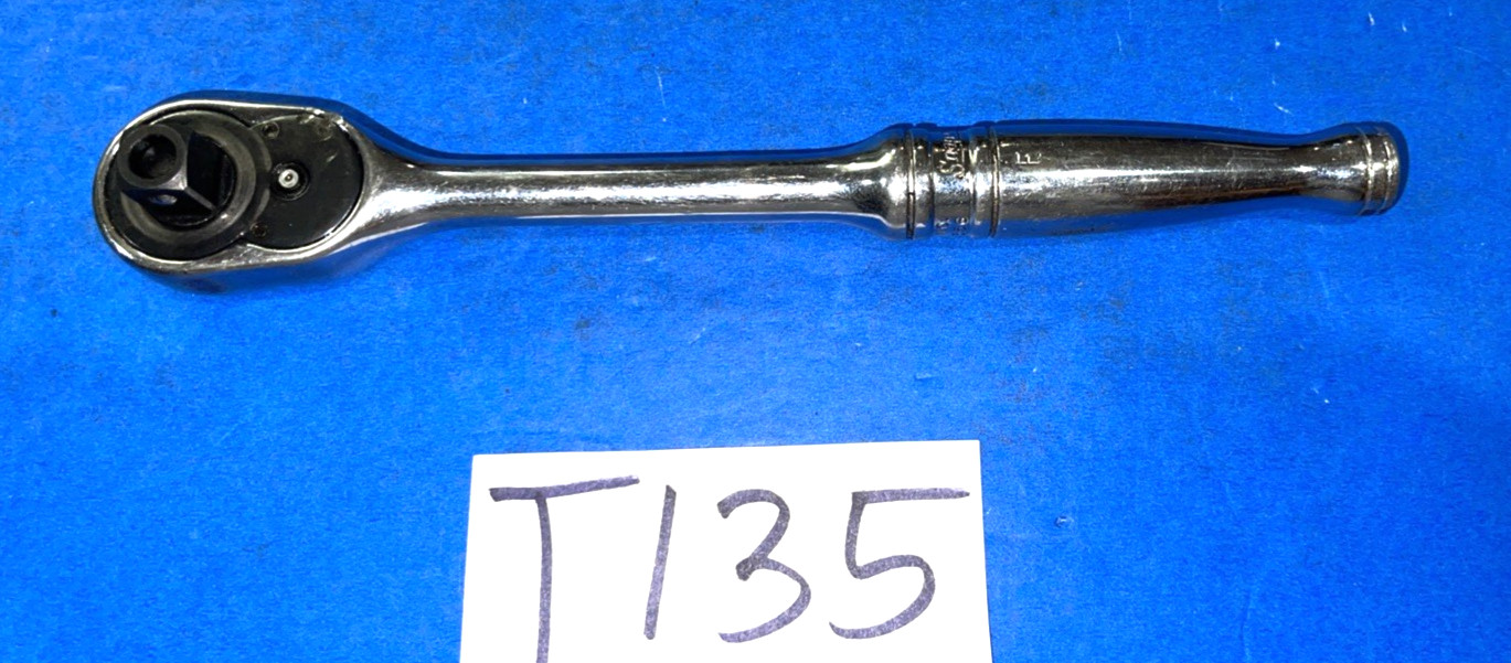 SNAP-ON TOOLS 3/8 DRIVE QUICK RELEASE CHROME RATCHET F713 SHIPS FREE IN THE US