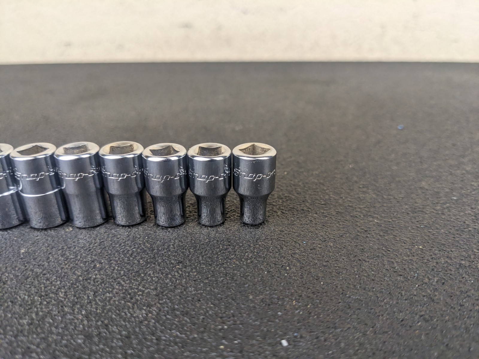 #bp484 Snap-on Tools 110TMDY USA 10pc 1/4″ Drive SAE Shallow 12pt Socket Set