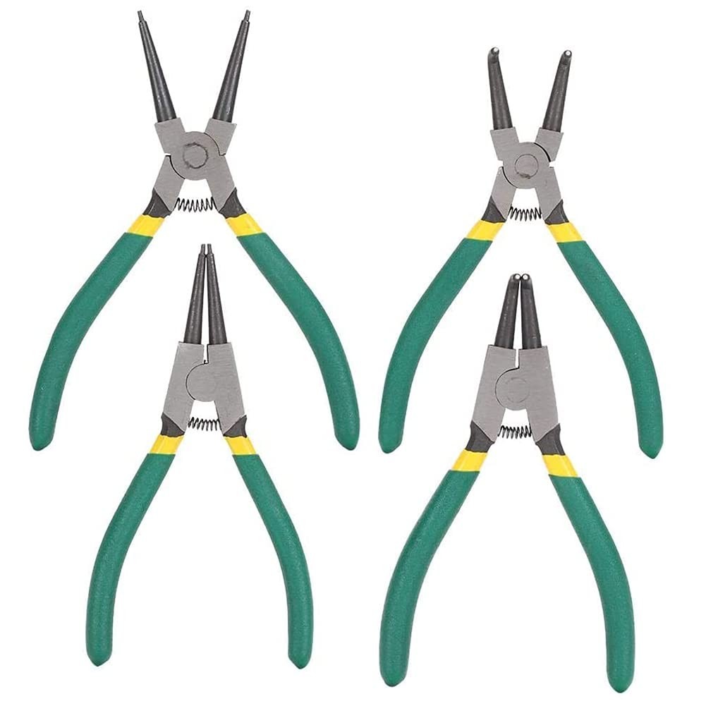 4pcs 7-Inch Heavy Duty Snap Ring Pliers Set – Internal/External Circlip Tool Kit