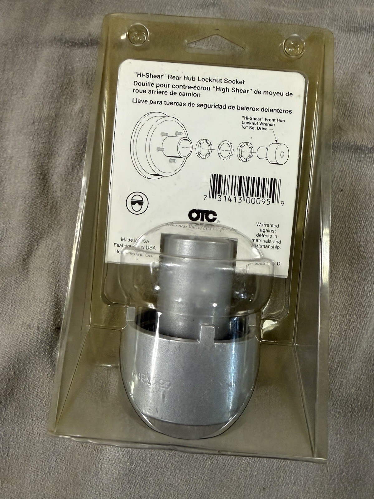 Hub Socket, 2 1/4 in. Hex, 1/2 in. Drive, Dodge, Ford/GM, Manual Hubs, 4WD