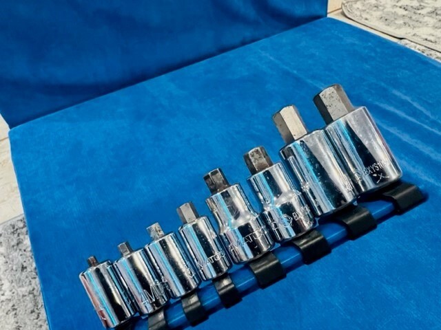 #aw446 NEW MATCO SABXYSM8R 8pc Metric STUBBY Hex Socket Driver Set 3-10mm