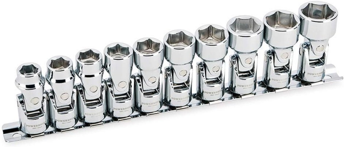 Durable 3/8-Inch Drive Metric Socket Set – 0mm to 19mm Swivel Design, 10 Pieces