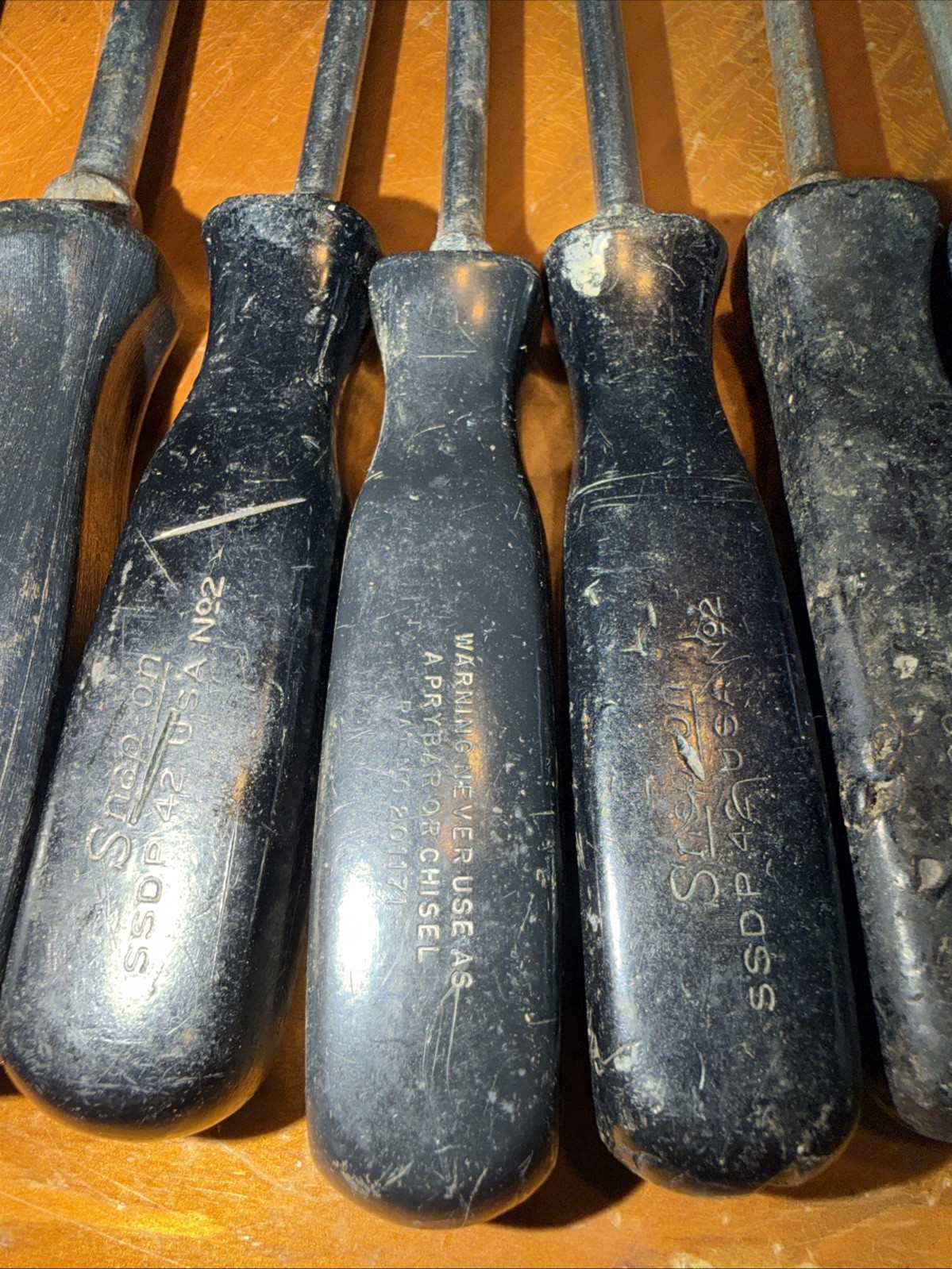 Lot Of 8 Snap On Screwdrivers