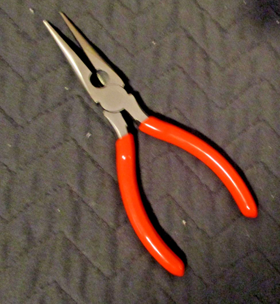 Crescent 6 1/2″ Thin Needle Nose Pliers Red Soft Grip