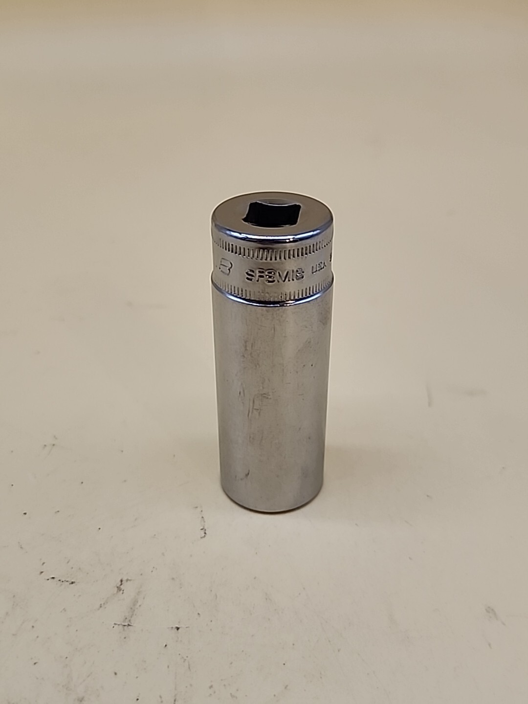 Snap-On Tools SFSM18 Metric 18mm Deep Cr Socket 3/8″Dr 6pt 2.75″L USA