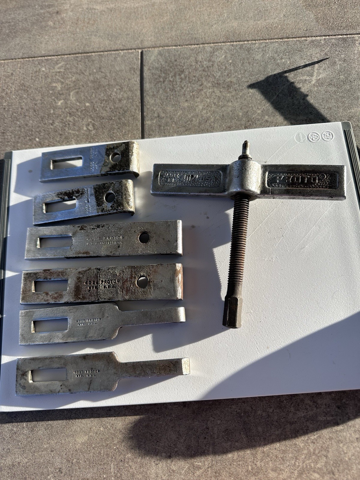 Vintage Proto Puller 4021 7″ Crossarm w/ 3 Sets of Jaws Made in USA