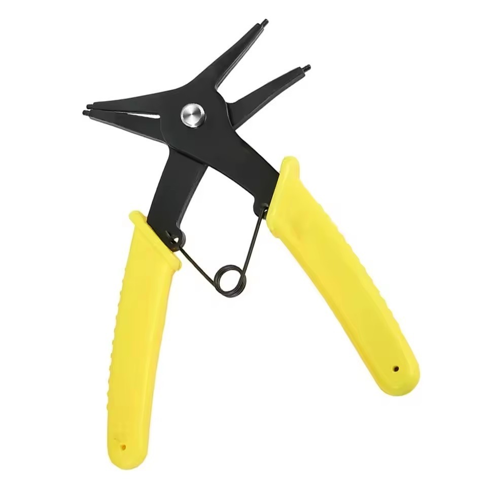 2-In-1 Spring-loaded Plier Dual-purpose Snap Rings Mounting And Dismounting Tool