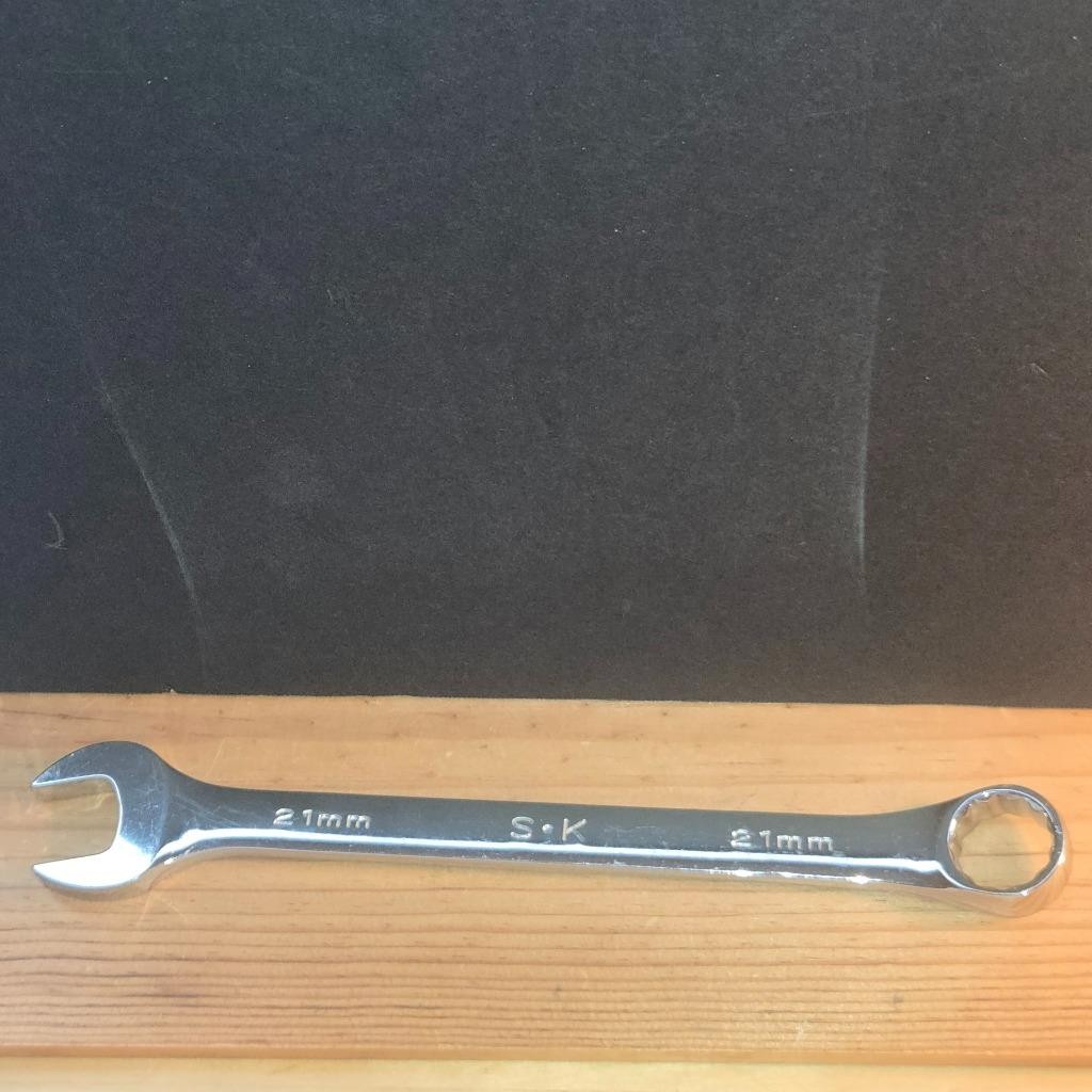 QUALITY S-K SK #88321 21MM METRIC COMBINATION POLISHED 12 POINT WRENCH