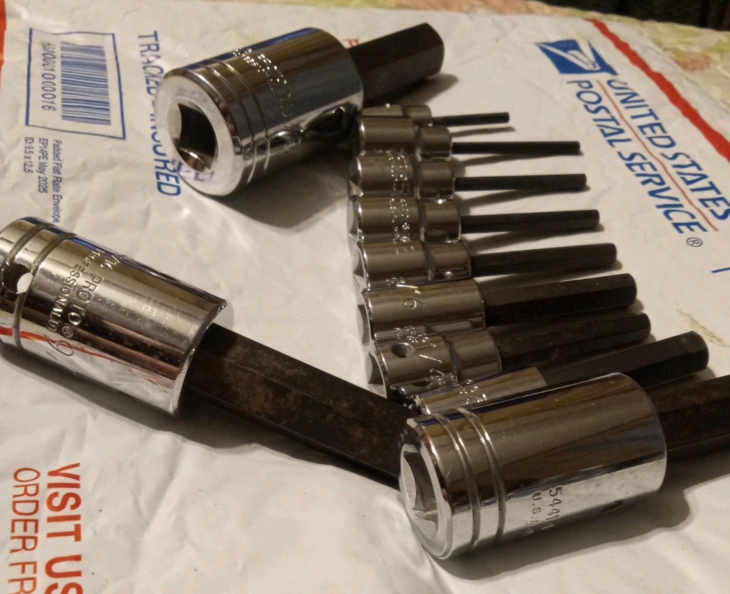 Proto professional hex socket set of 10.1/4,3/8 and 1/2″ Drive