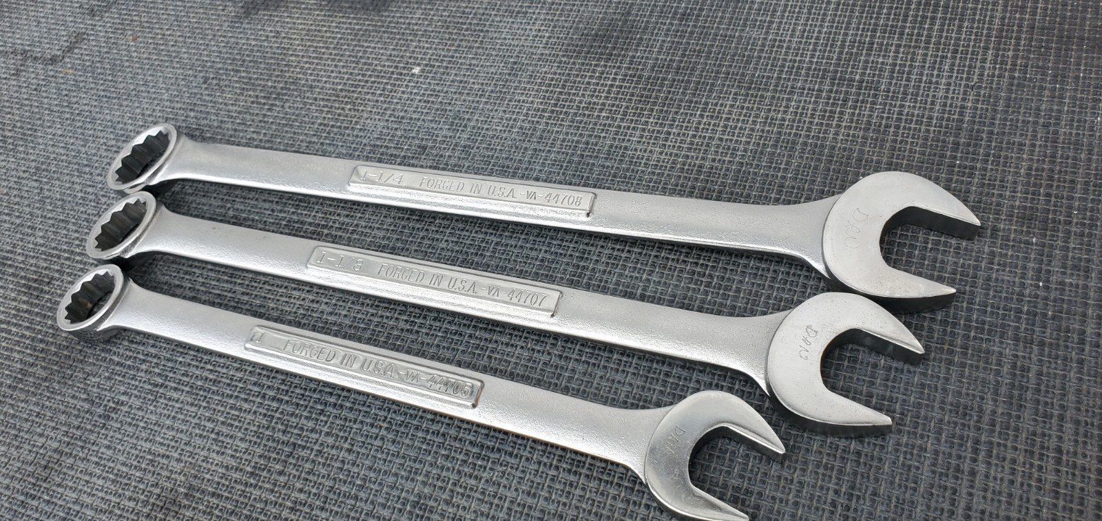 Craftsman 44708 1 1/4″ 44707 1 1/8″ 44705 1″ Wrenches In Great Condition Usa