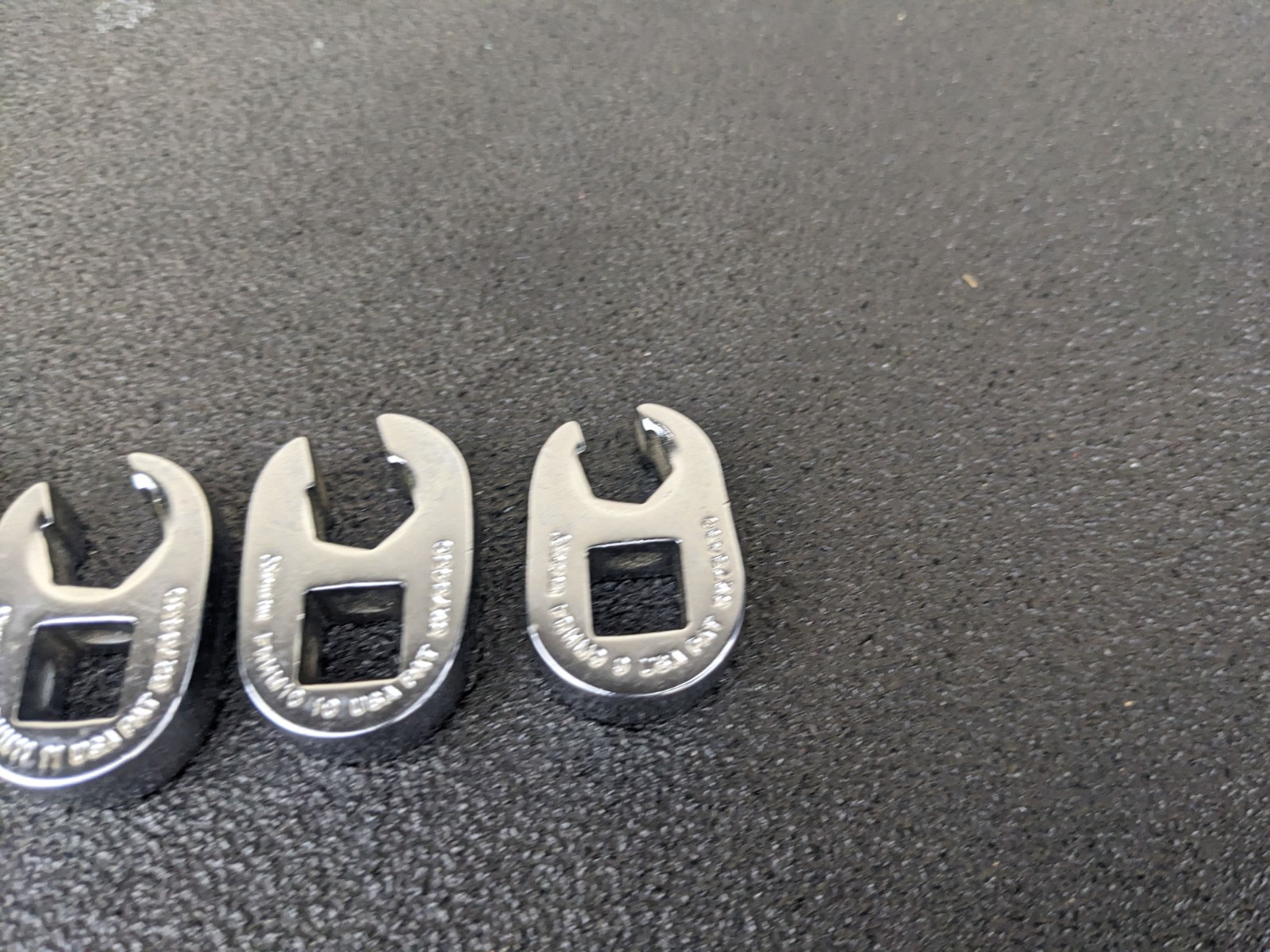 #bo435 Snap On 9Pc Metric 3/8 Drive Flare Nut Crowfoot Wrench Set 9MM 18mm