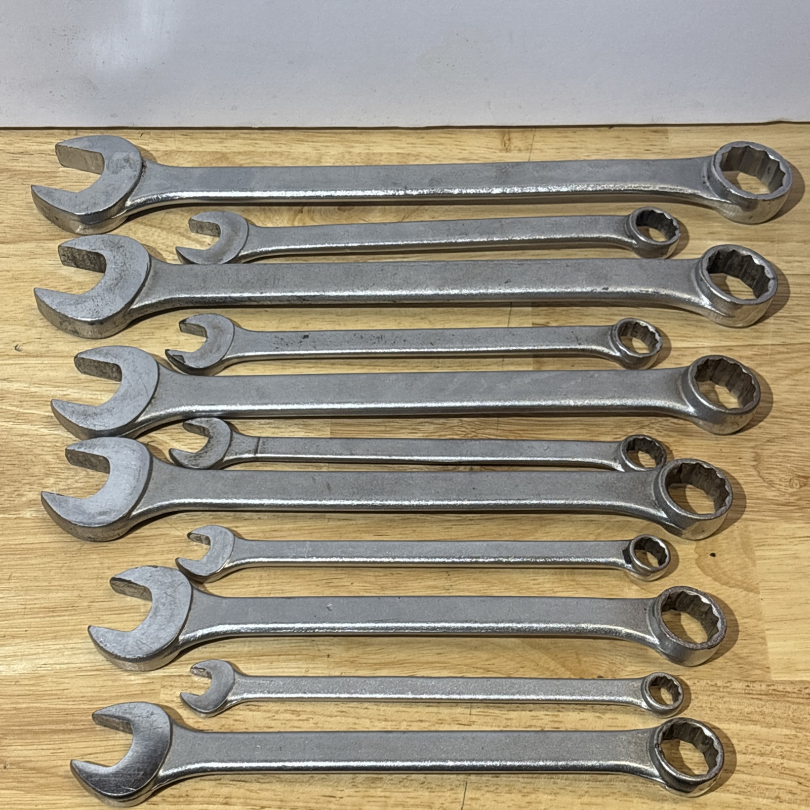 Dayton SAE Combination Wrench Set 12 Point 3/8″ to 1″ Vtg USA