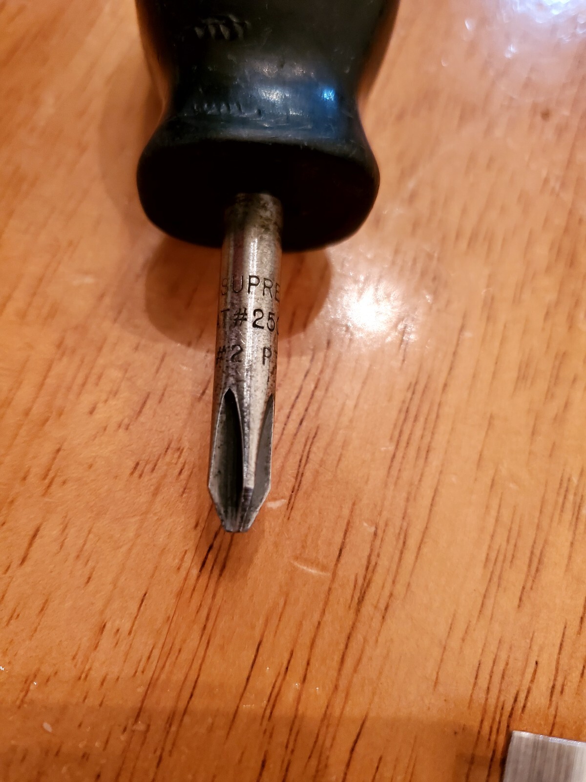 Snap On #2 Phillips Flat Head Stubby Black Handle Screw Drivers Lot Of 2
