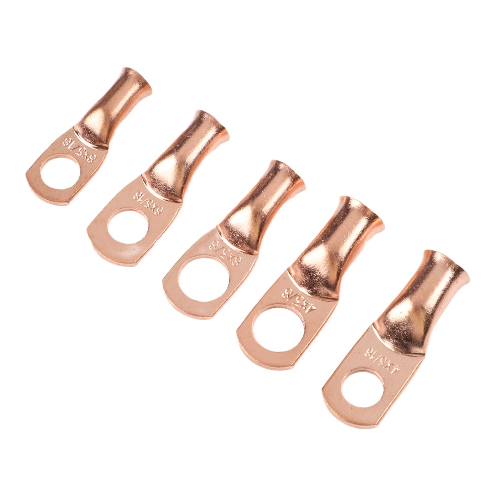 Heavy Steel Hammer Lug Crimper with 20PCS Wire Lugs and Heat Shrink Tubes Set