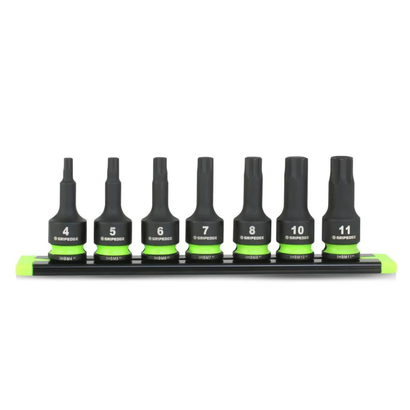 Gripedge RPT Impact Hex Driver Set – 7-Pc 3/8’’ Drive Short Metric | IHBM7S