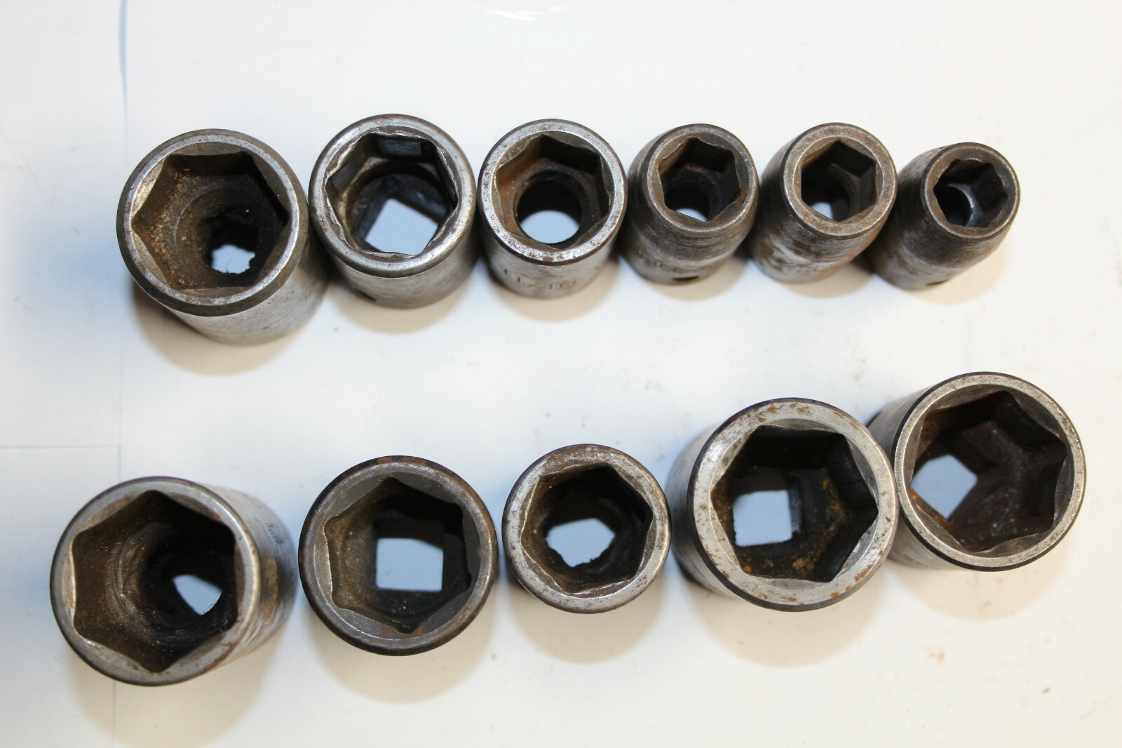 SNAP-ON TOOLS CRAFTSMAN 1/2″ Drive 6-Point SAE IMPACT SOCKET LOT USA 11pcs