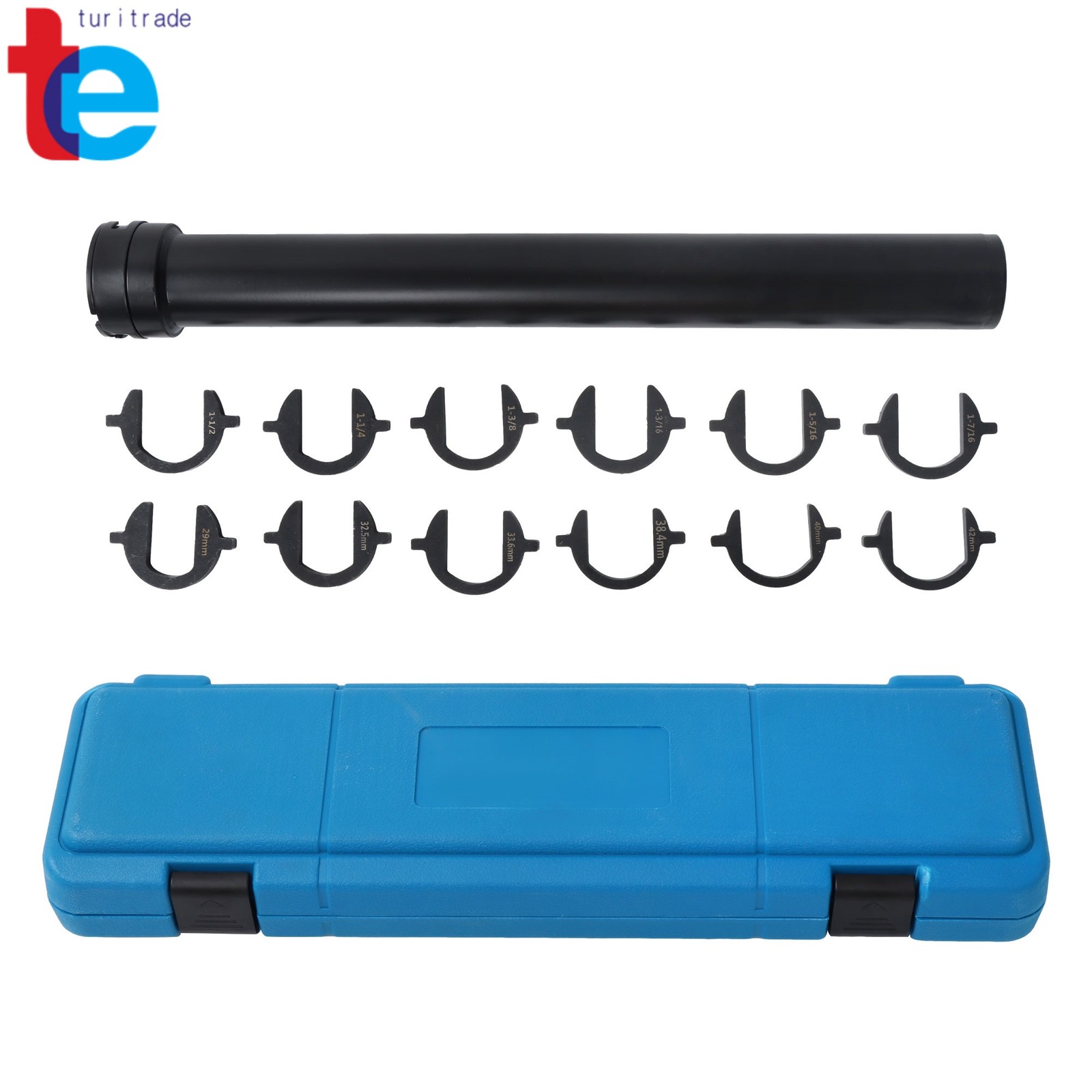 13pc Inner Tie Rod Removal Installation Tool Set with 12 SAE & Metric Adaptors
